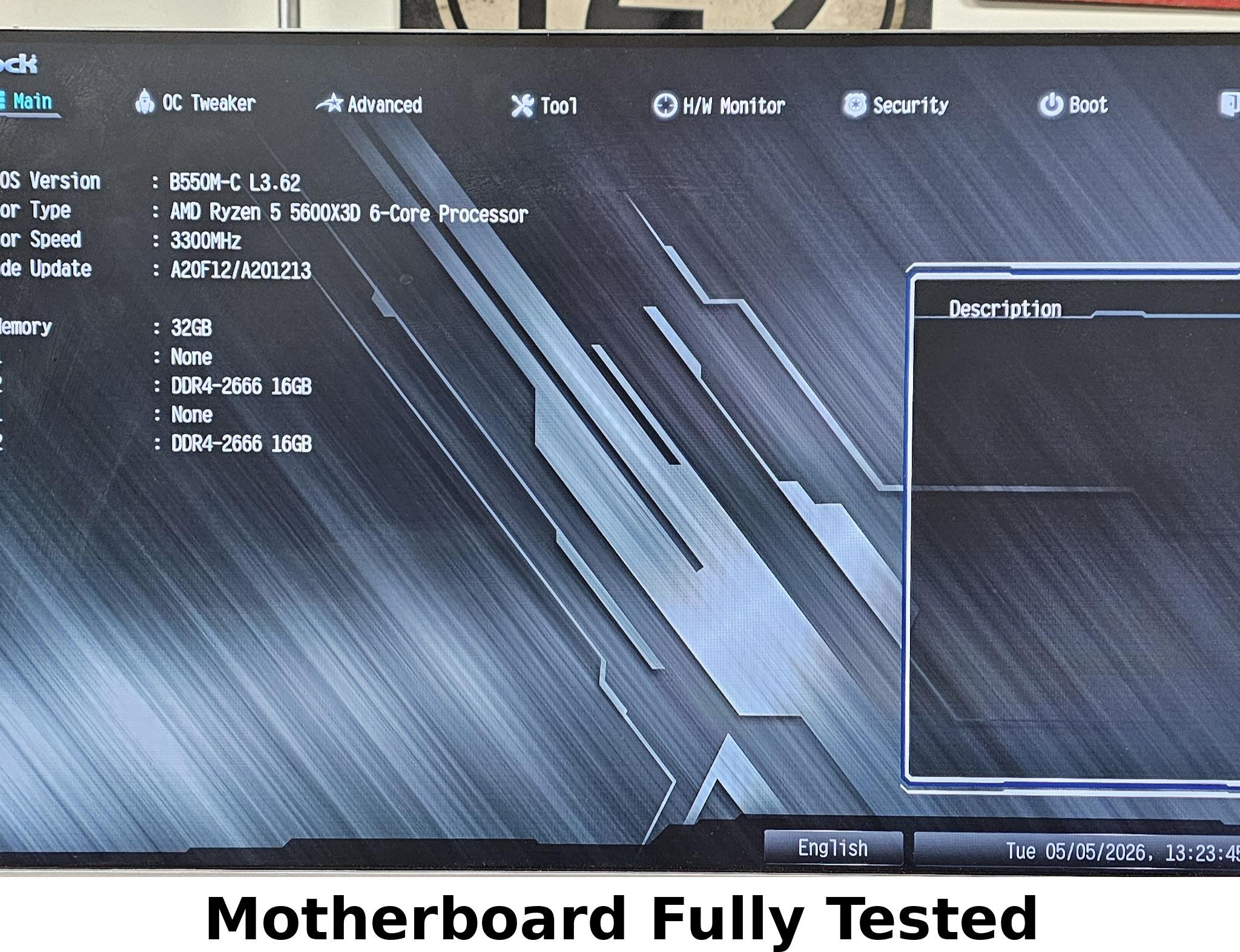 ASRock B550M-C AM4 WIFI DDR4 ATX Motherboard