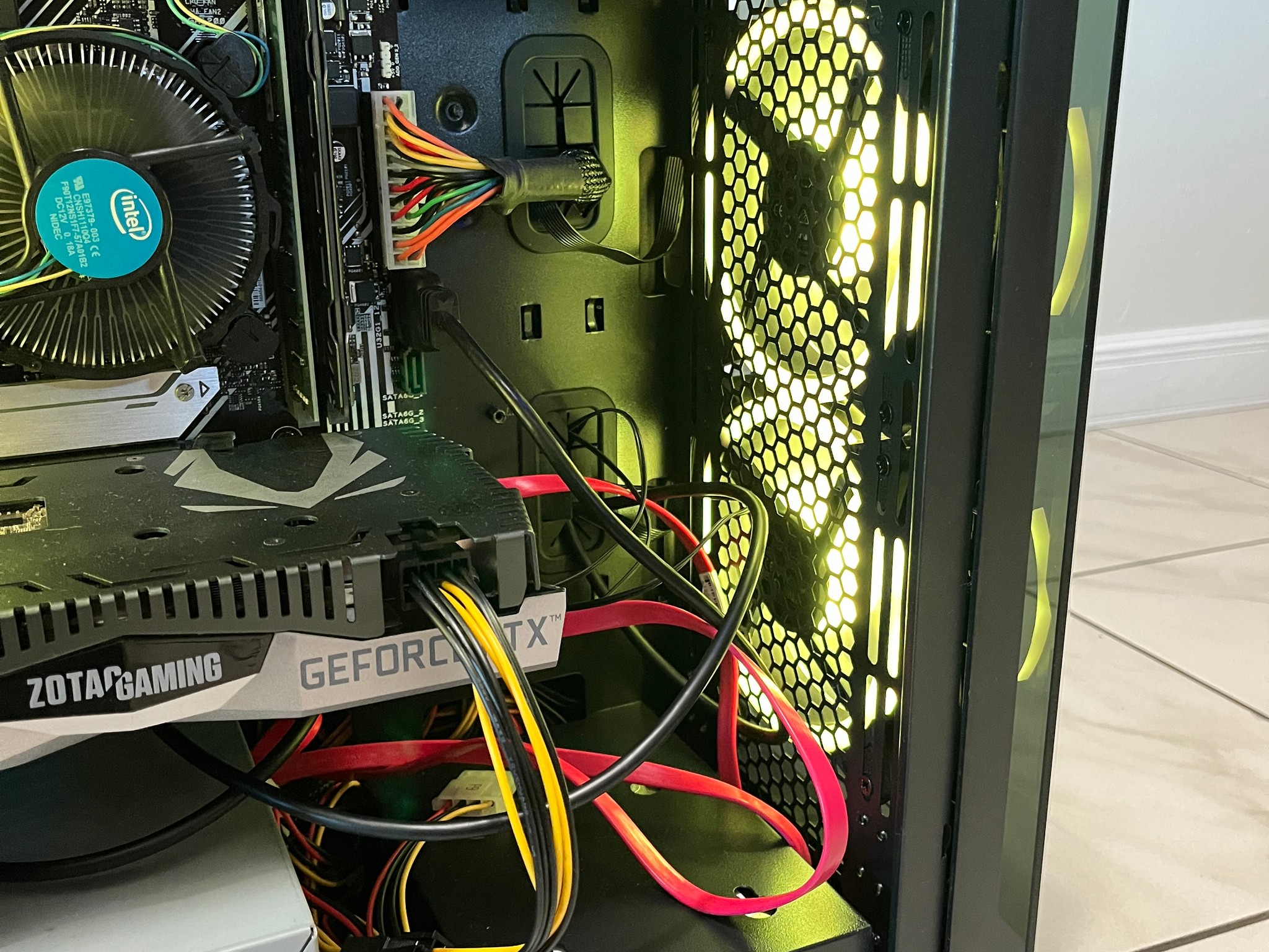 NVIDIA RTX 2060, Intel Core i3-10100, 16GB RAM, 2.2TB Storage, Gaming PC w/ Wi-Fi, BT & RGB Remote