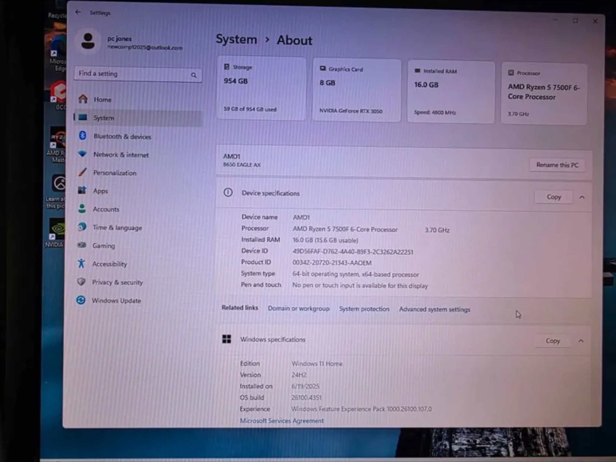 Custom AMD Build / no gpu