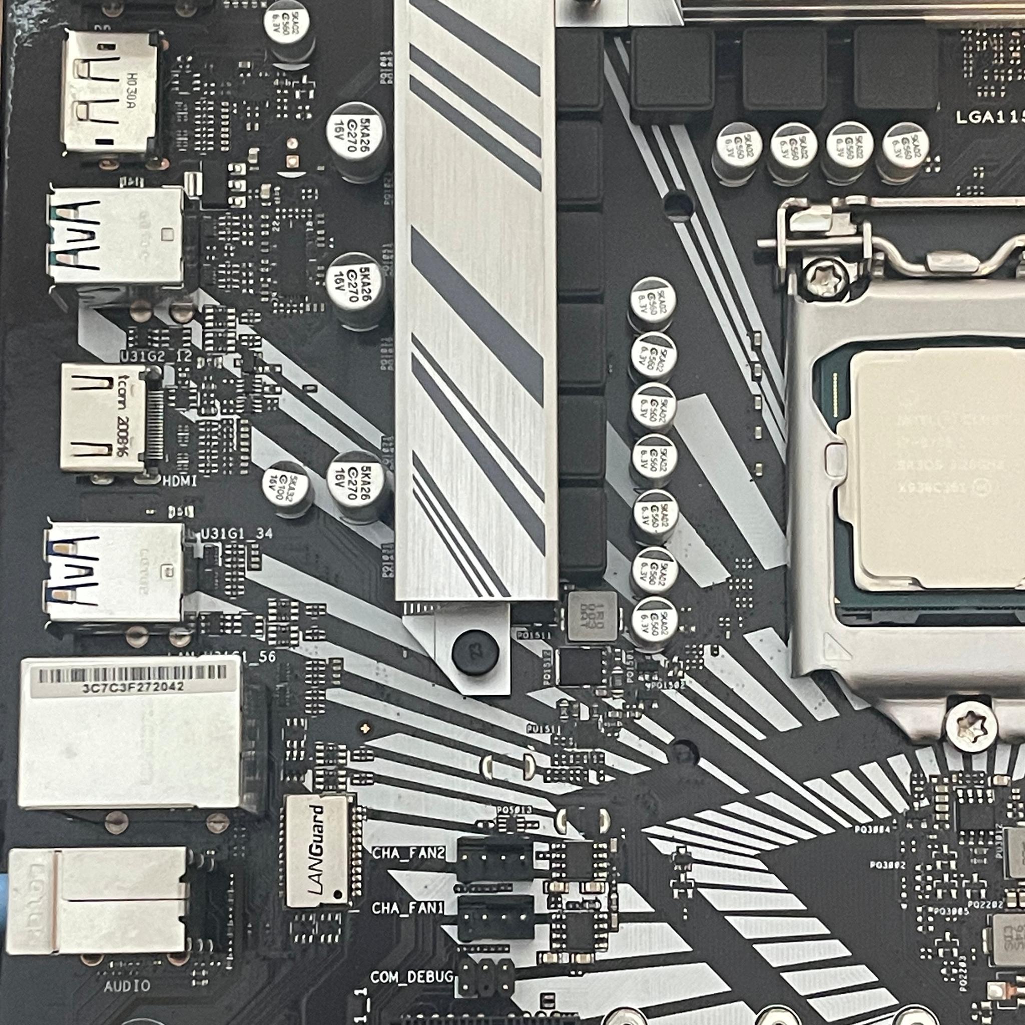 Used, ASUS Prime z390-P, i7-8700, 16GB 2666 DDR4