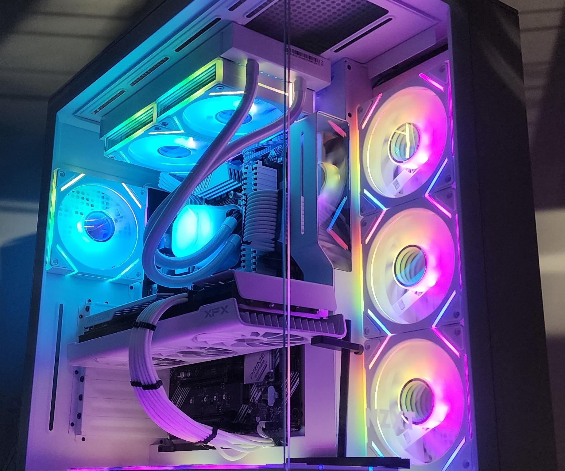 Gaming PC Ryzen 7 5700X 32GB RAM 1TB SSD RX 7800 XT 16GB Windows 11 Computer