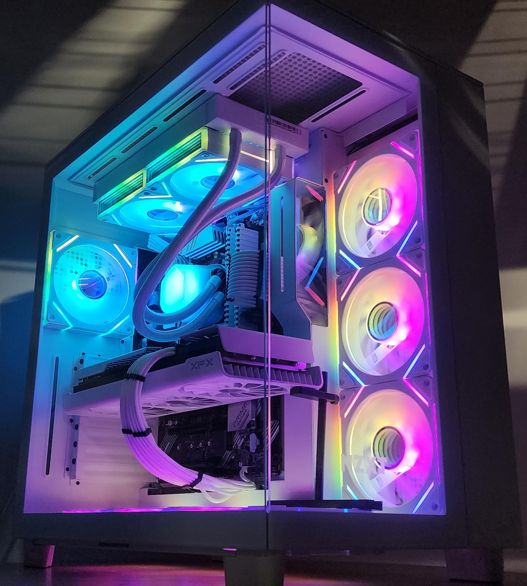 Gaming PC Ryzen 7 5700X 32GB RAM 1TB SSD RX 7800 XT 16GB Windows 11 Computer