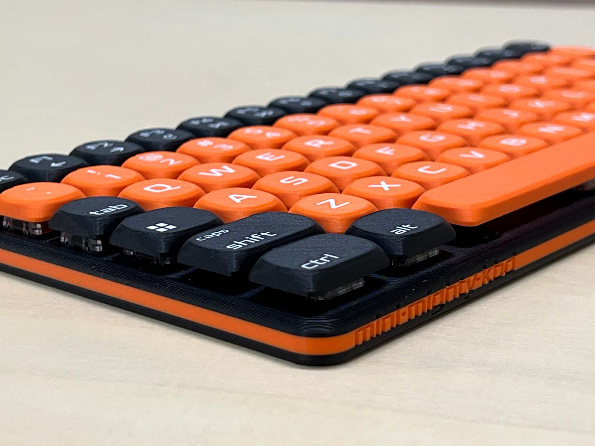 Low Profile 74-key Wired Mechanical Keyboard • Hot Swappable, Hand Assembled, Gaming, Travel, USB-C