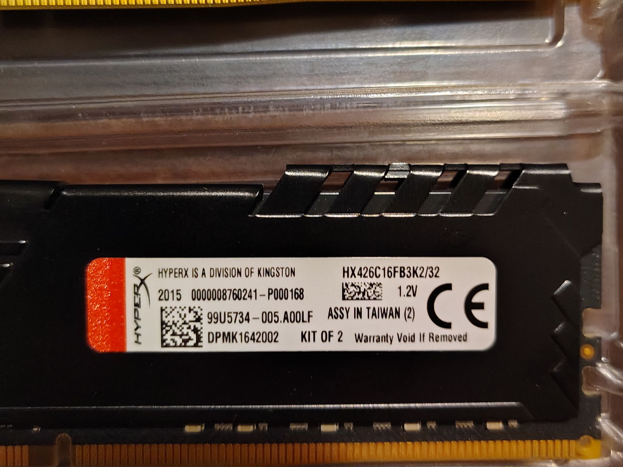 HyperX Fury 32GB 2666MHz DDR4 CL16 DIMM