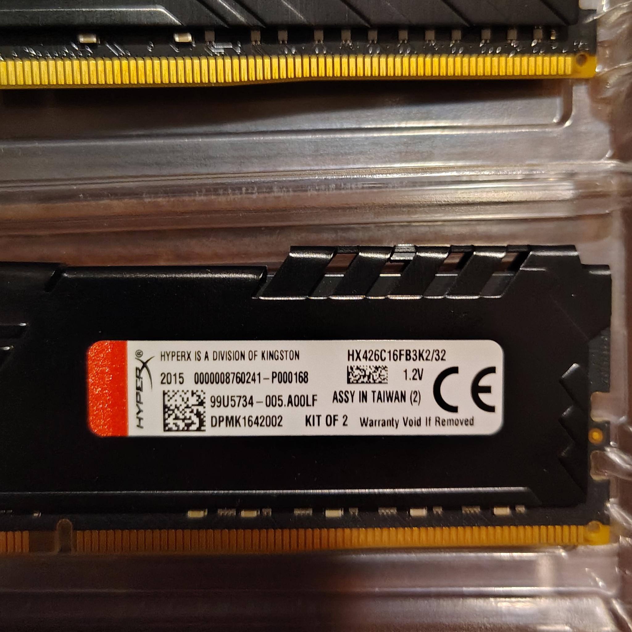 HyperX Fury 32GB 2666MHz DDR4 CL16 DIMM
