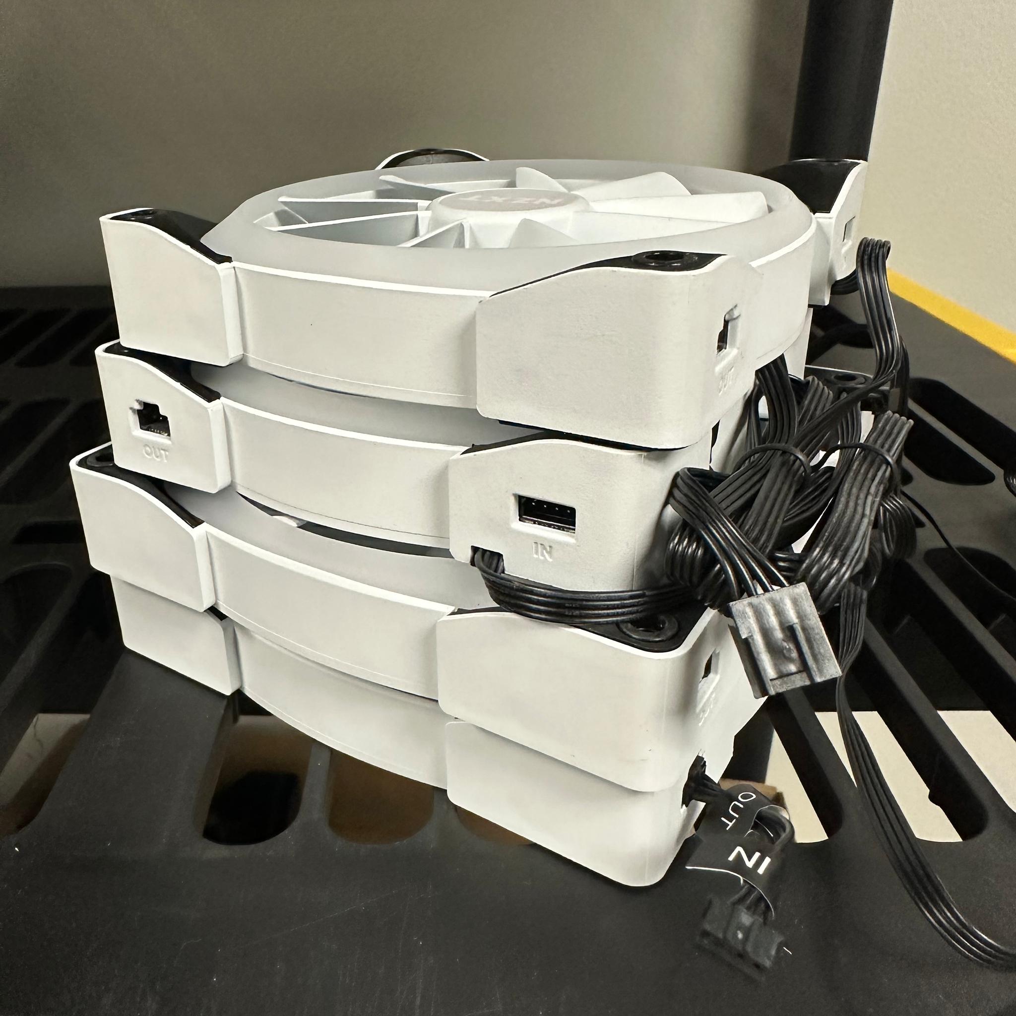 NZXTWhite  RGB fans 2x120mm + 2x140mm