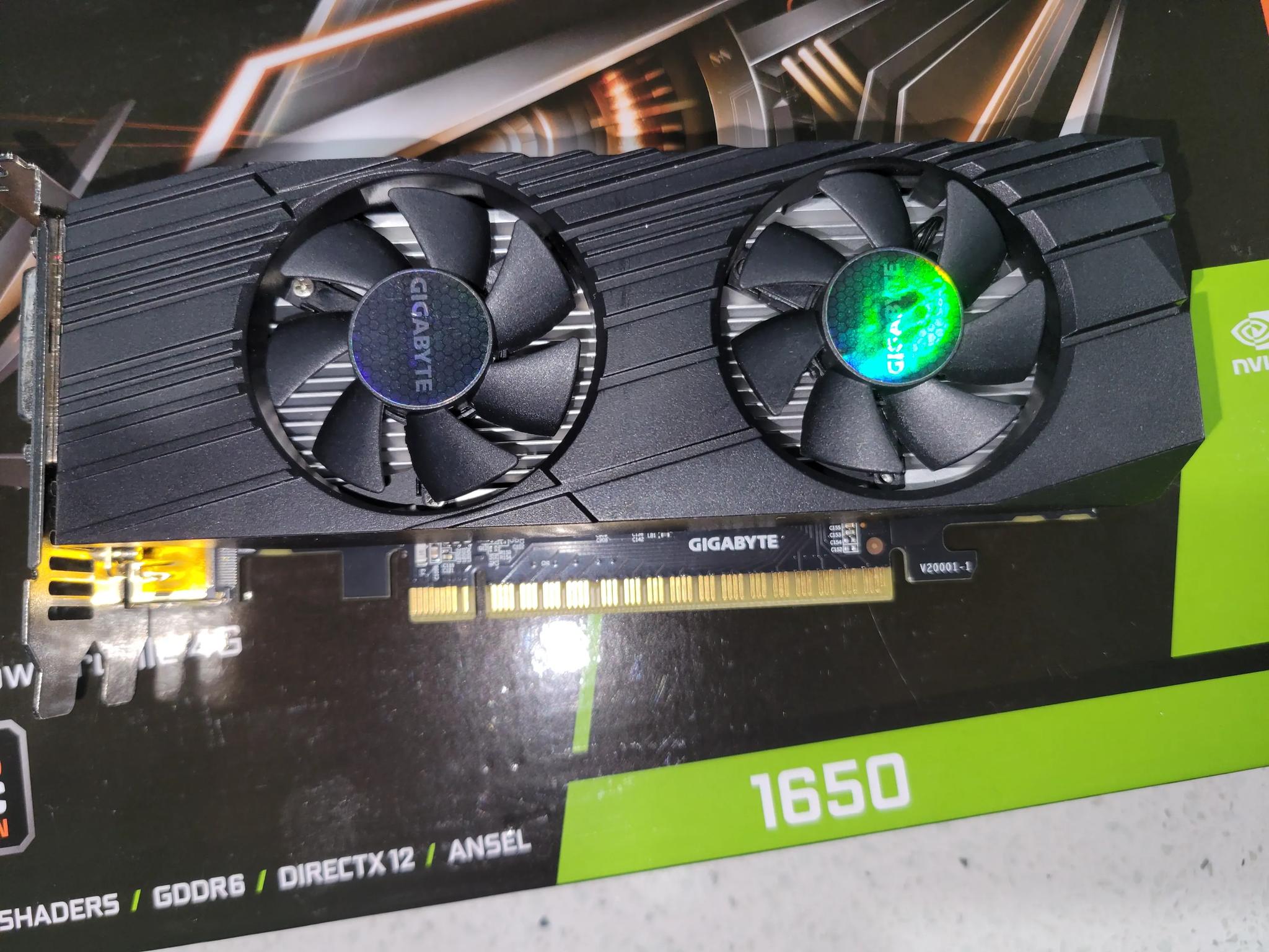Nvidia GeForce GTX 1650 OC Low Profile 4GB Gigabyte Graphics Card (Great Condition)