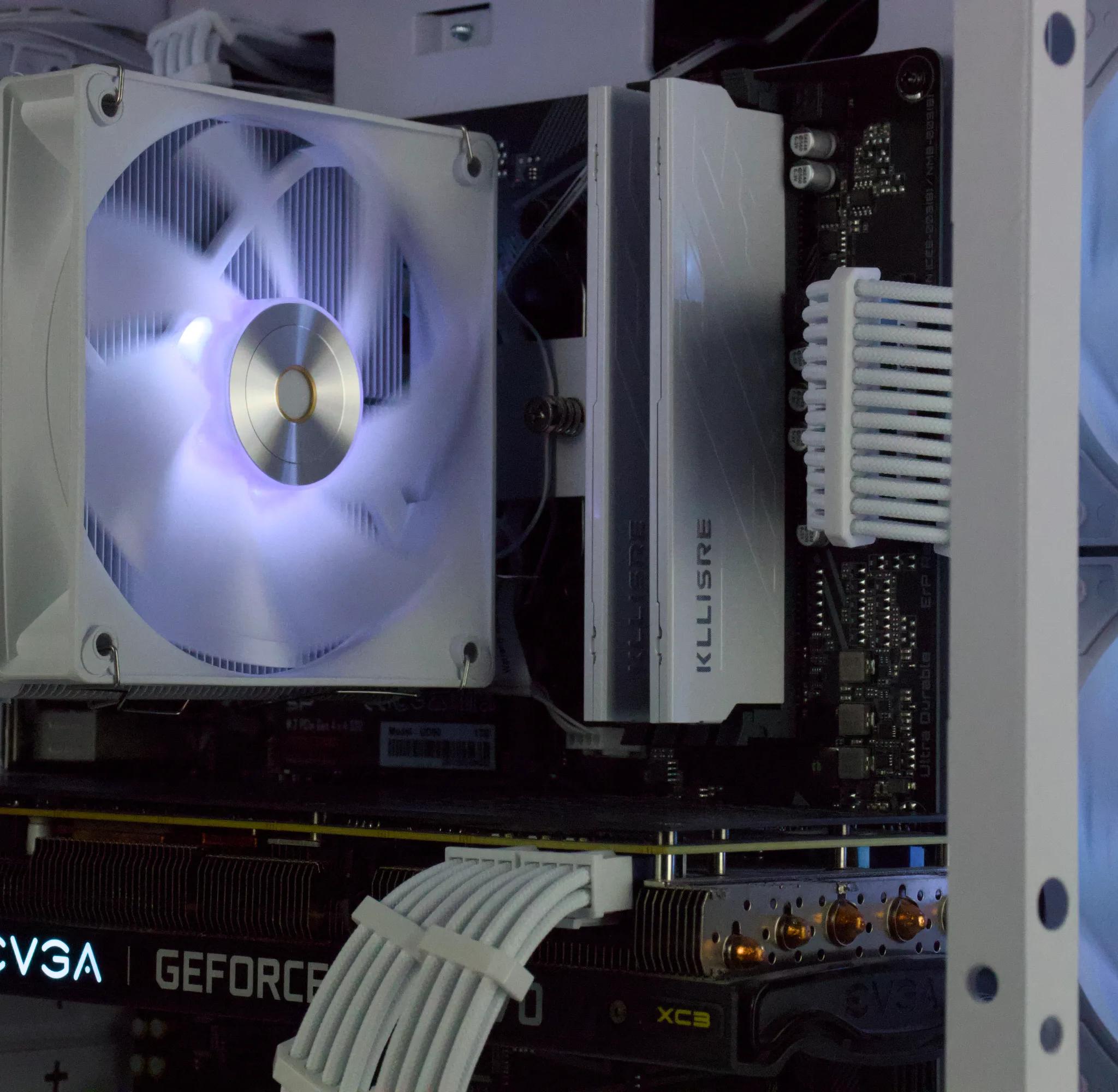💎❅White Gaming PC – RTX 3070, Ryzen 5 5600X, 32GB, 1TB SSD - RGB, WiFi💎❅