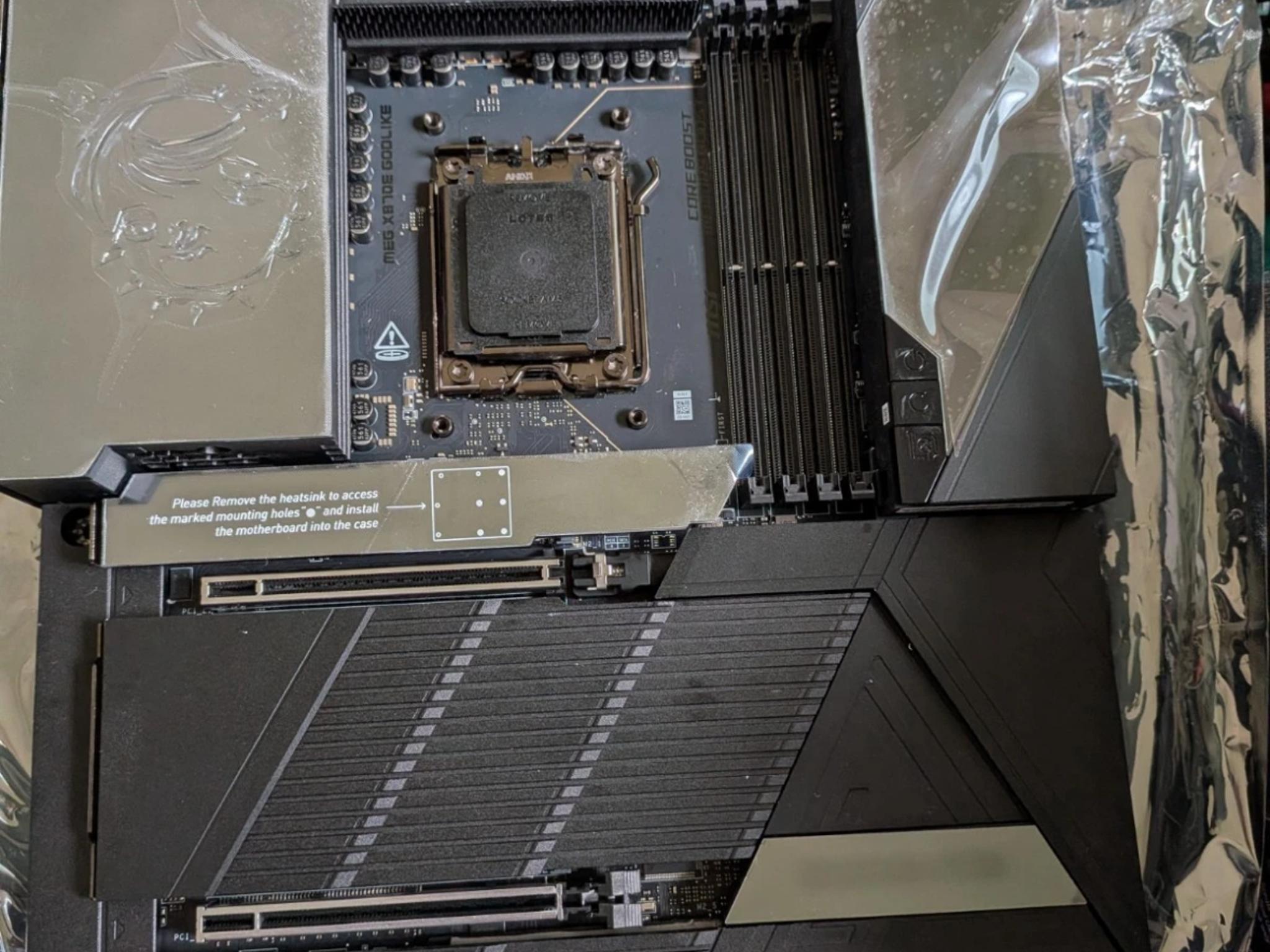 MSI MEG X870E GODLIKE AM5 Motherboard w/ ALL Accessories & Original Box