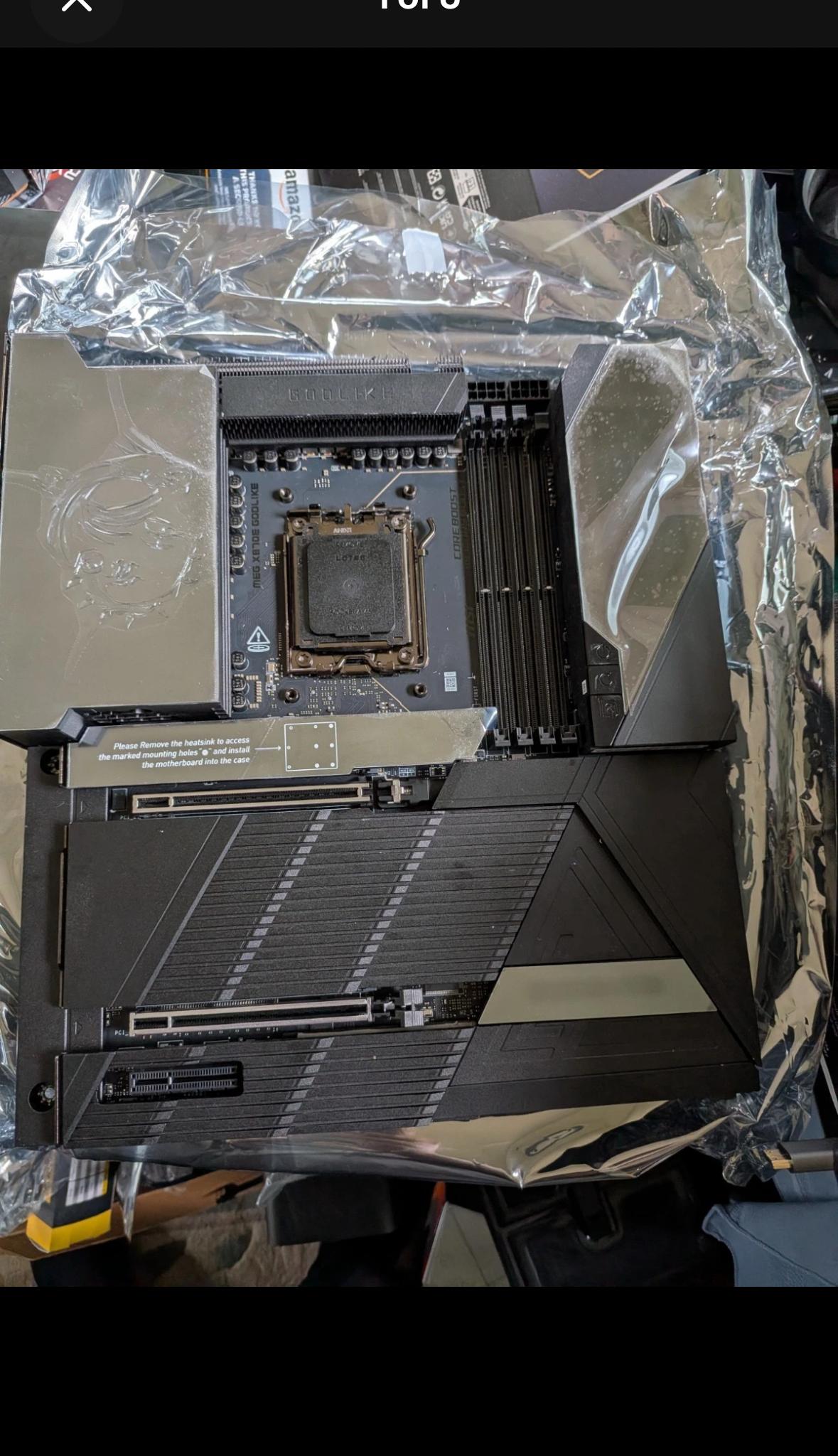 MSI MEG X870E GODLIKE AM5 Motherboard w/ ALL Accessories & Original Box