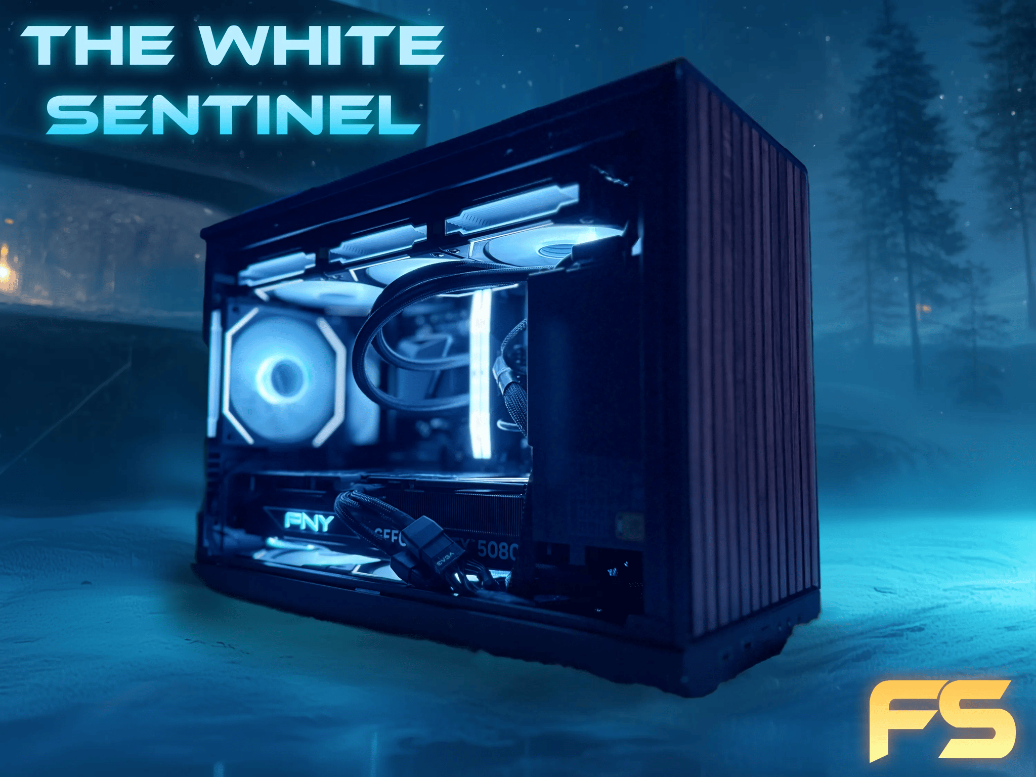 4K Streaming PC - The White Sentinel | RTX 5080 OC | 7950X3D | 32GB DDR5 | 2TB NVME SSD | 1000W Gold