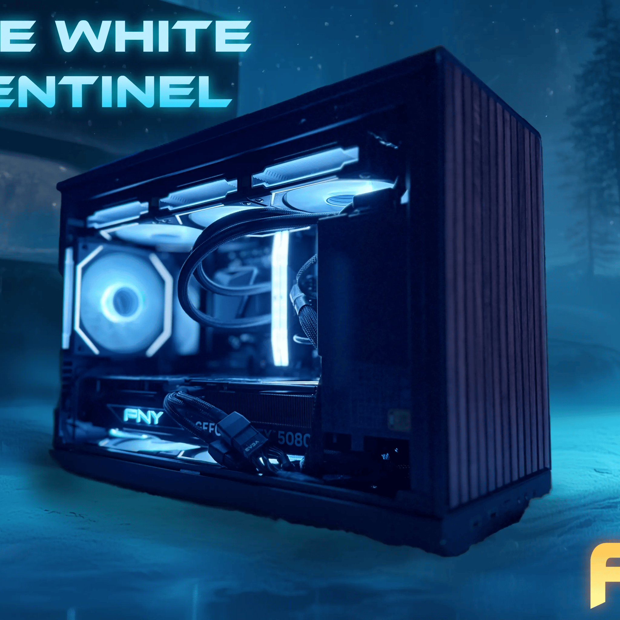 4K Streaming PC - The White Sentinel | RTX 5080 OC | 7950X3D | 32GB DDR5 | 2TB NVME SSD | 1000W Gold