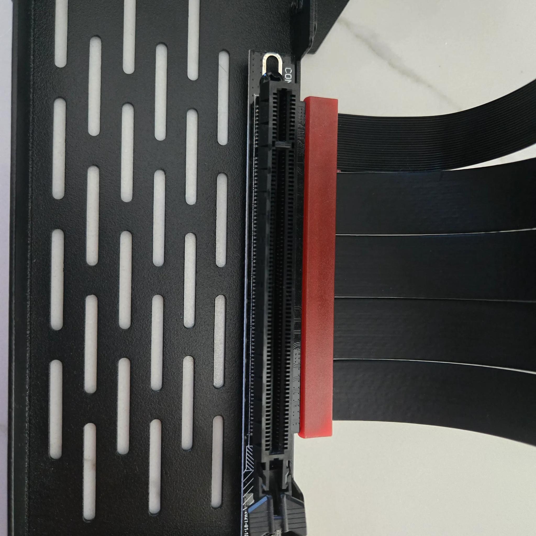 LINKUP Vertical GPU Bracket w/ LINKUP Ultra PCIe 4.0 X16 Gen4 Riser Cable