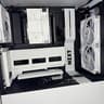 White EZDIY-FAB Vertical GPU Mount