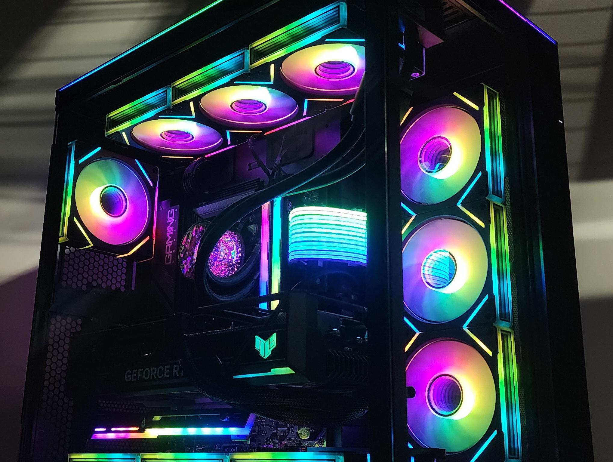 Gaming PC Ryzen 7 9800X3D 32GB RAM 2TB SSD RTX 4080 16GB Windows 11 Computer