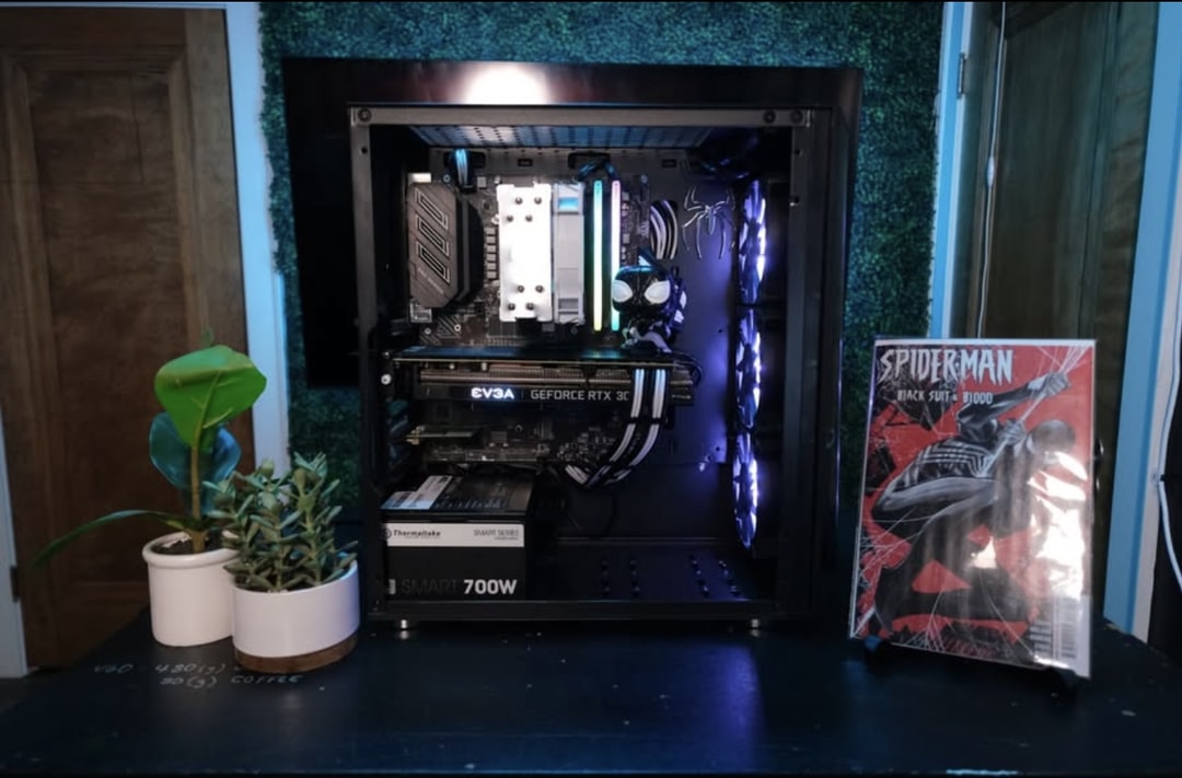 WONDERFUL Black and White spider-Man RGB Gaming PC | Jawa