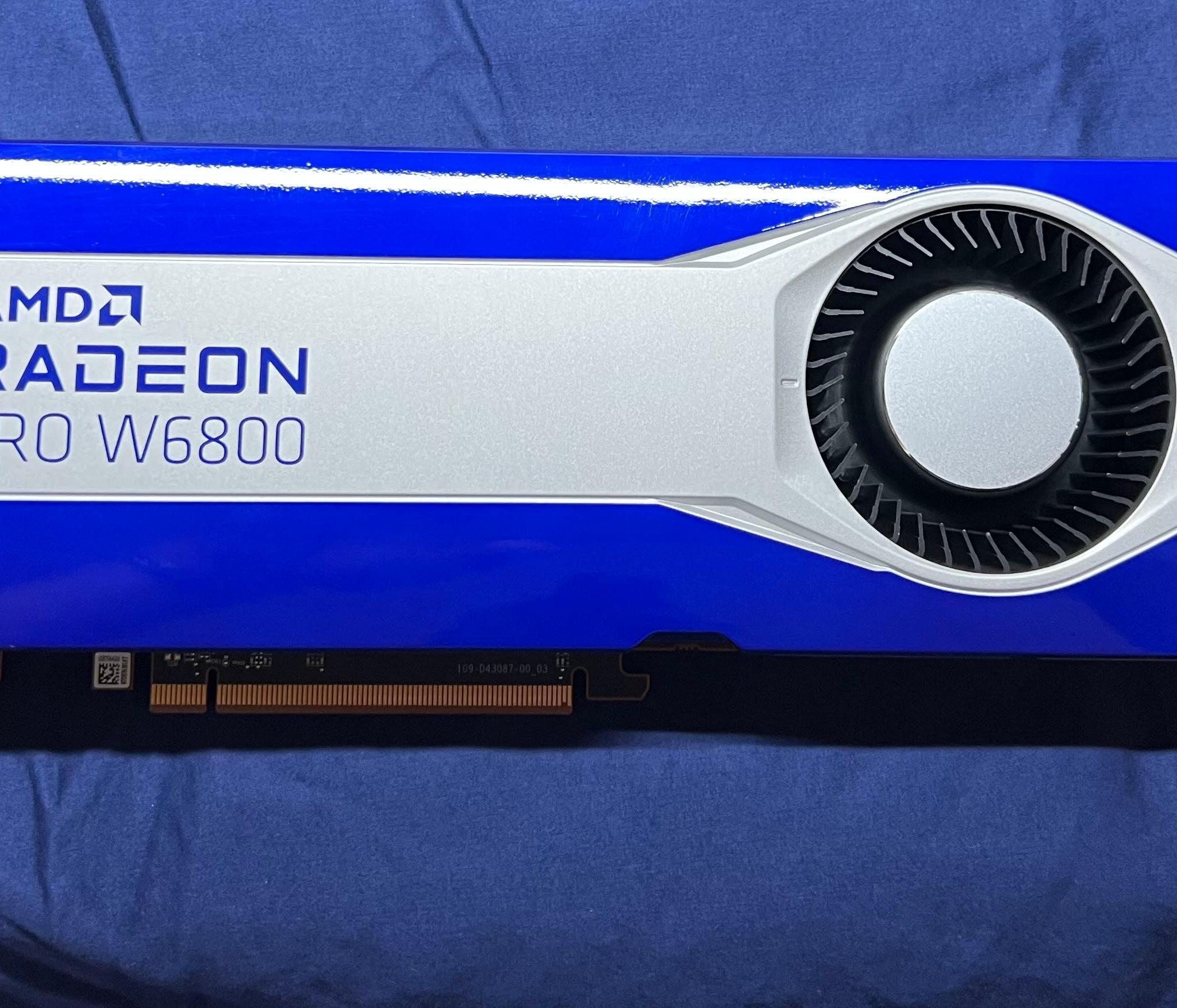 AMD Radeon Pro W6800 32GB Workstation GPU