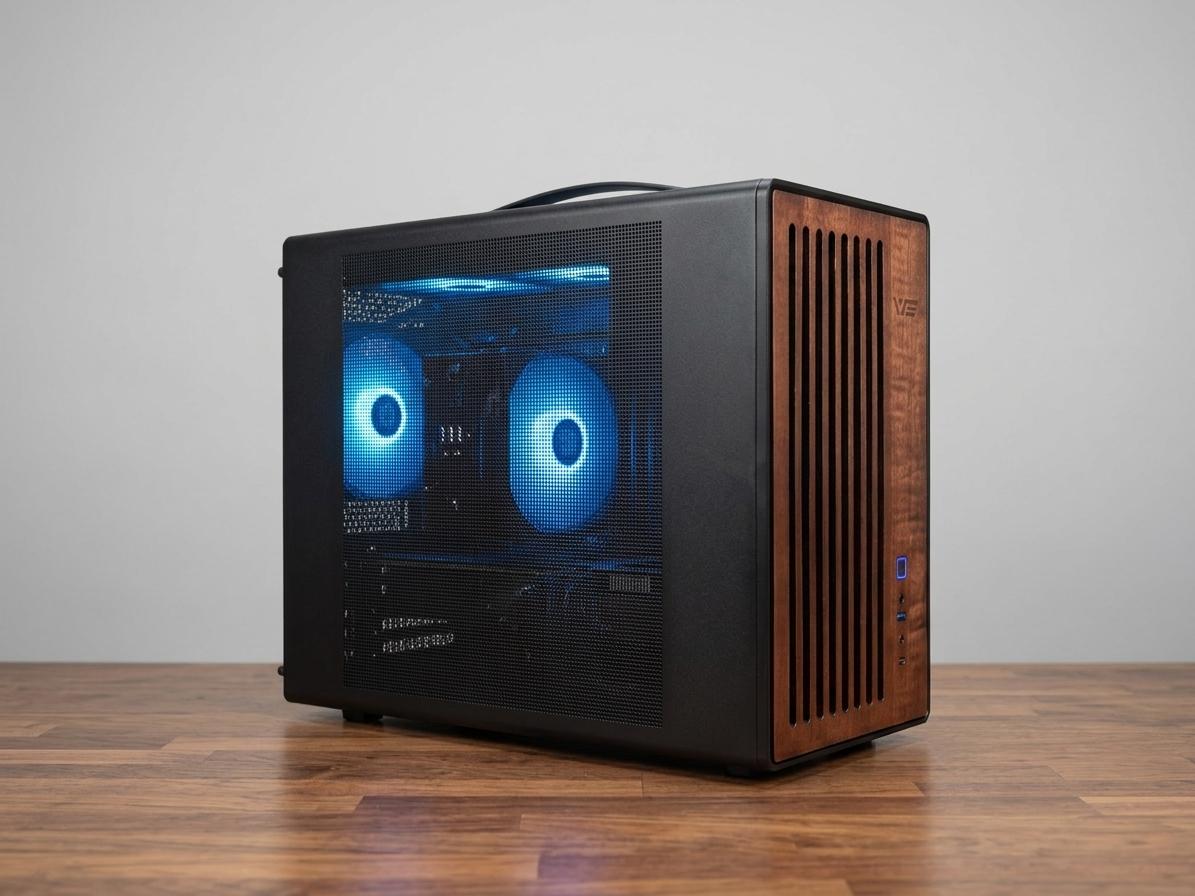 Have you expirenced hardwood? Wood Accent Lunchbox PC Radeon RX 9070 XT - Ryzen 5 7500X3D