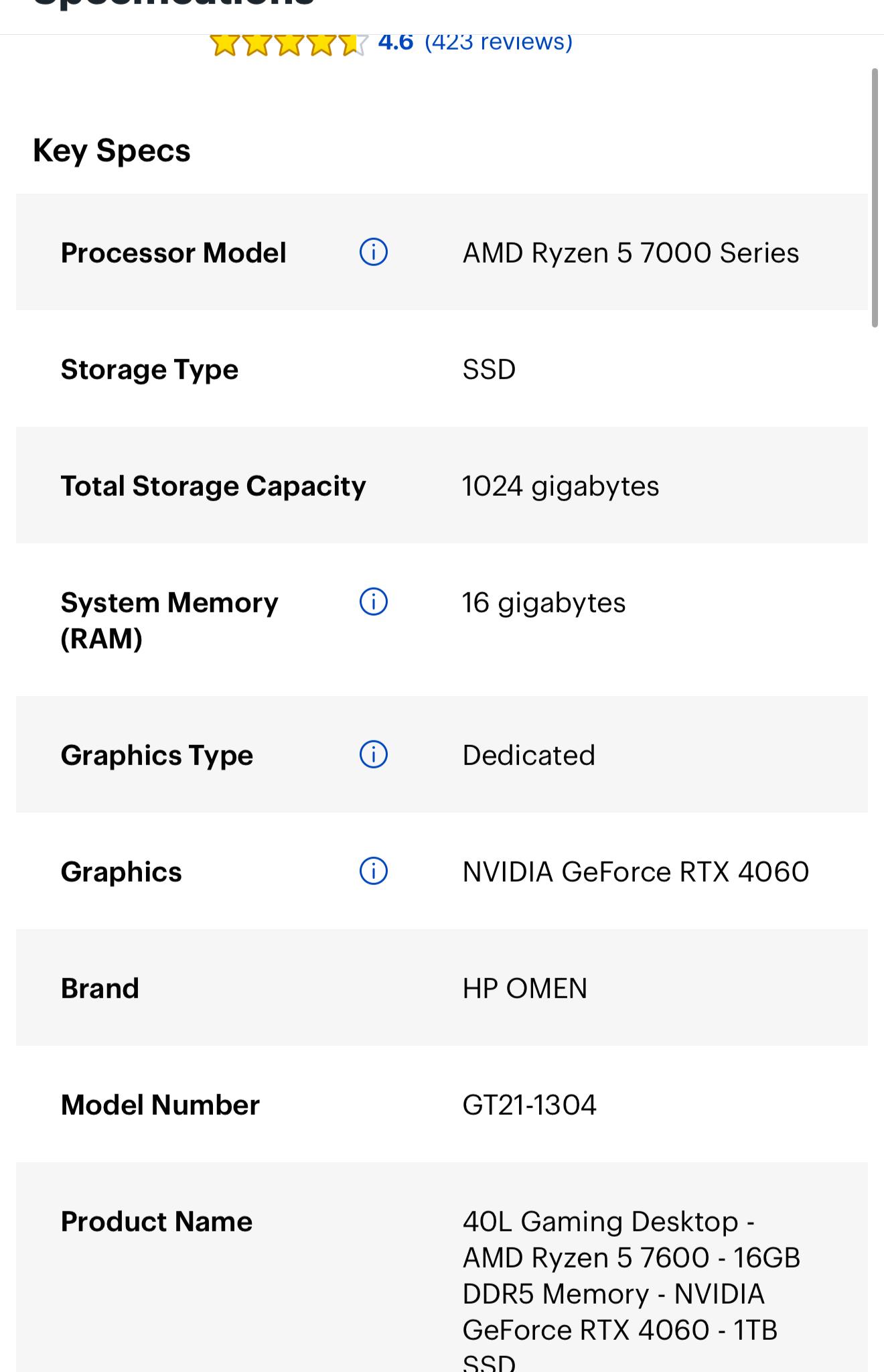 HP Omen RTX 4060 (8GB)