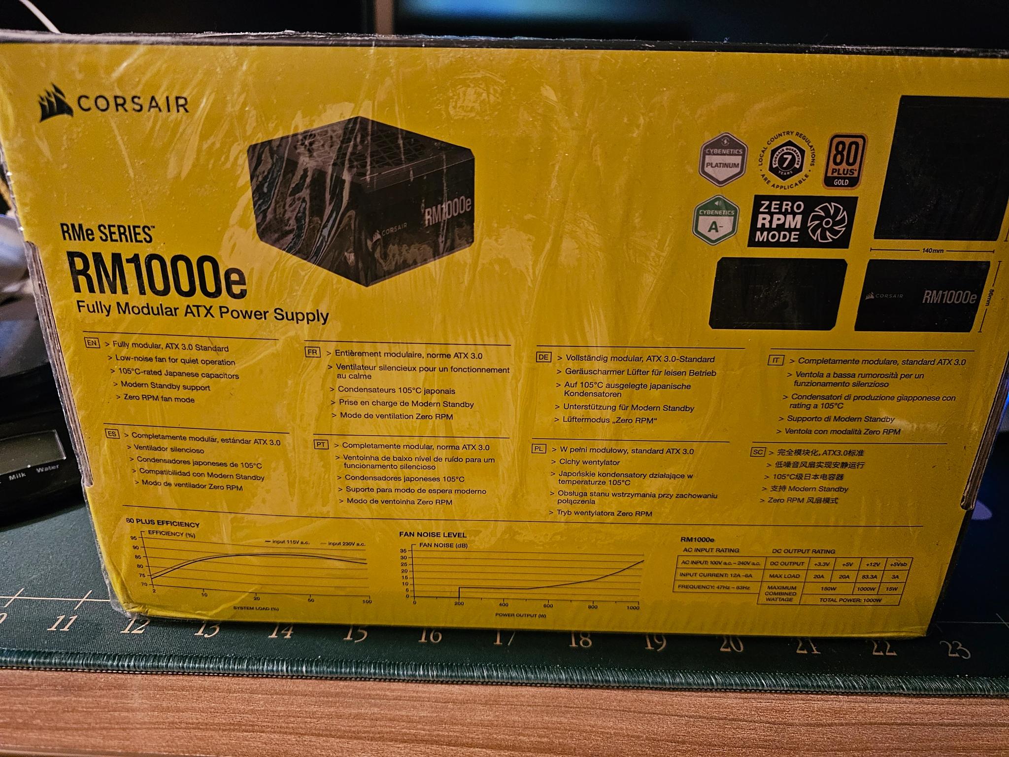 Corsair RM1000e (2023) 1000w PSU