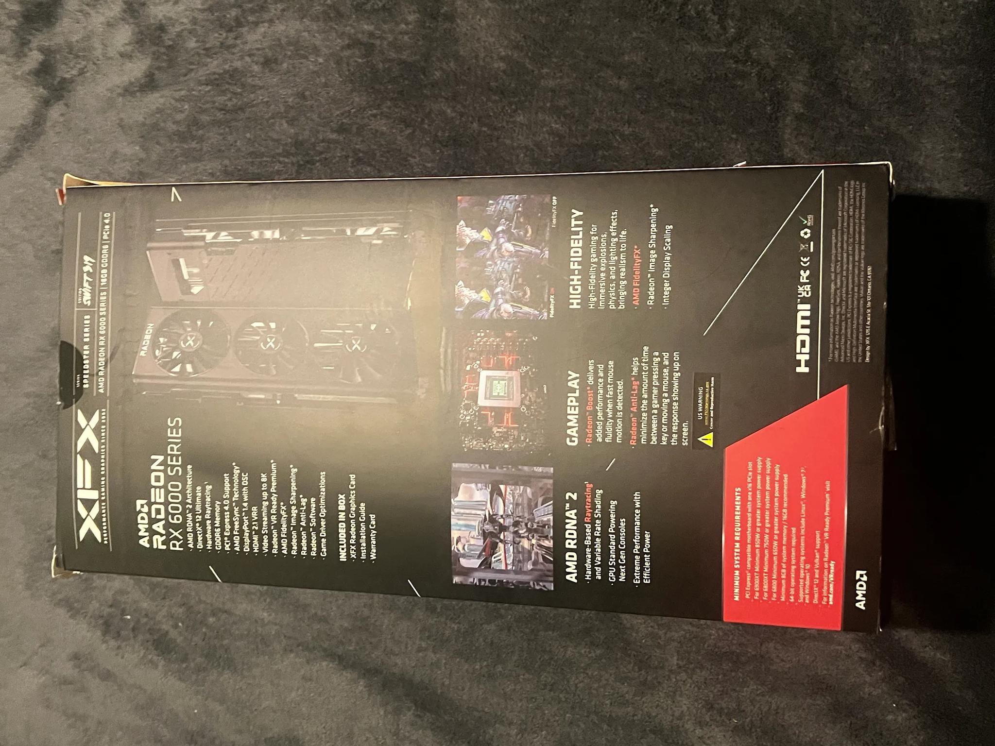 XFX Speedster SWFT 319 Radeon 6800 16GB VRAM Used, like New