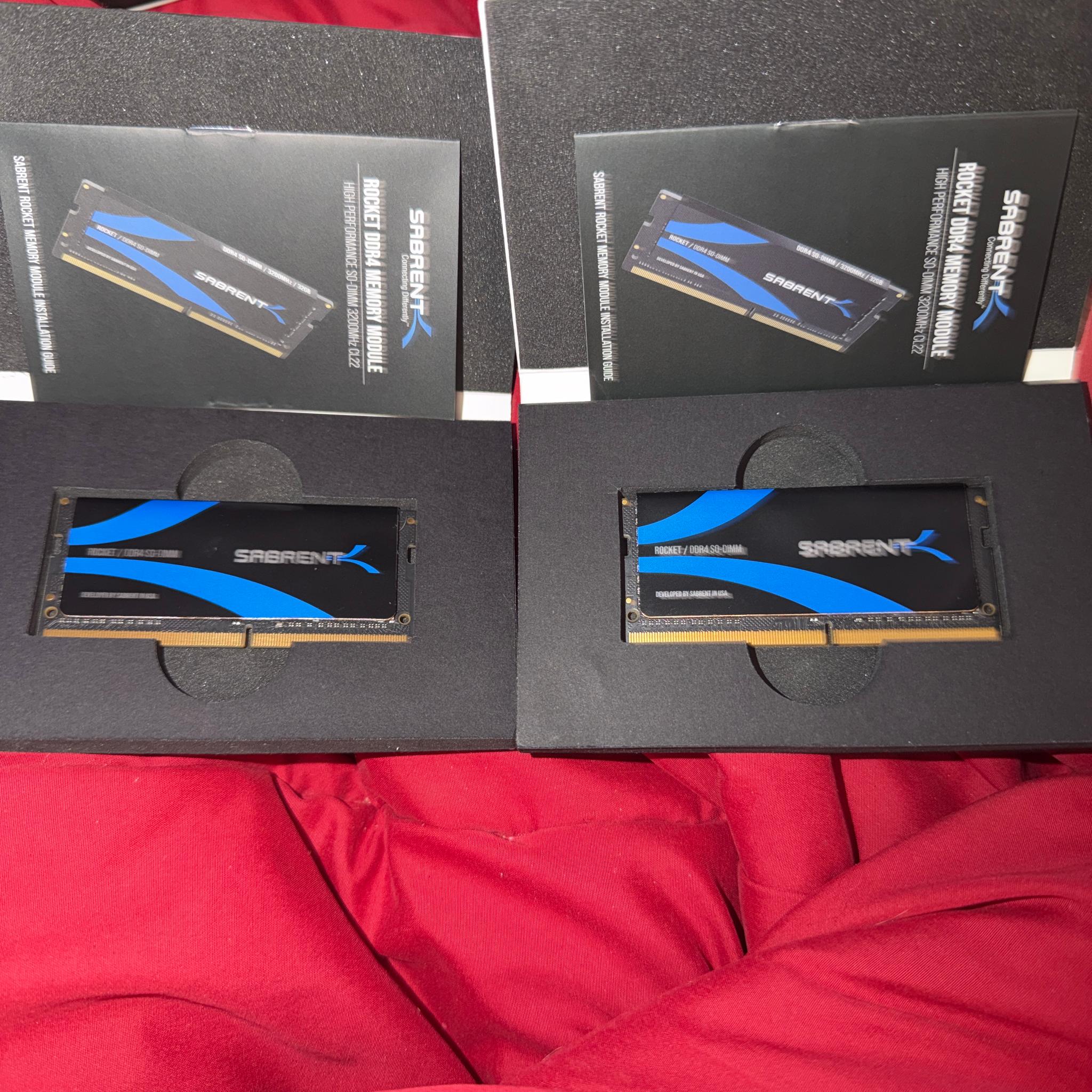 DDR4 32GB 3200 RAM Sabrent Dual Channel Sodimm