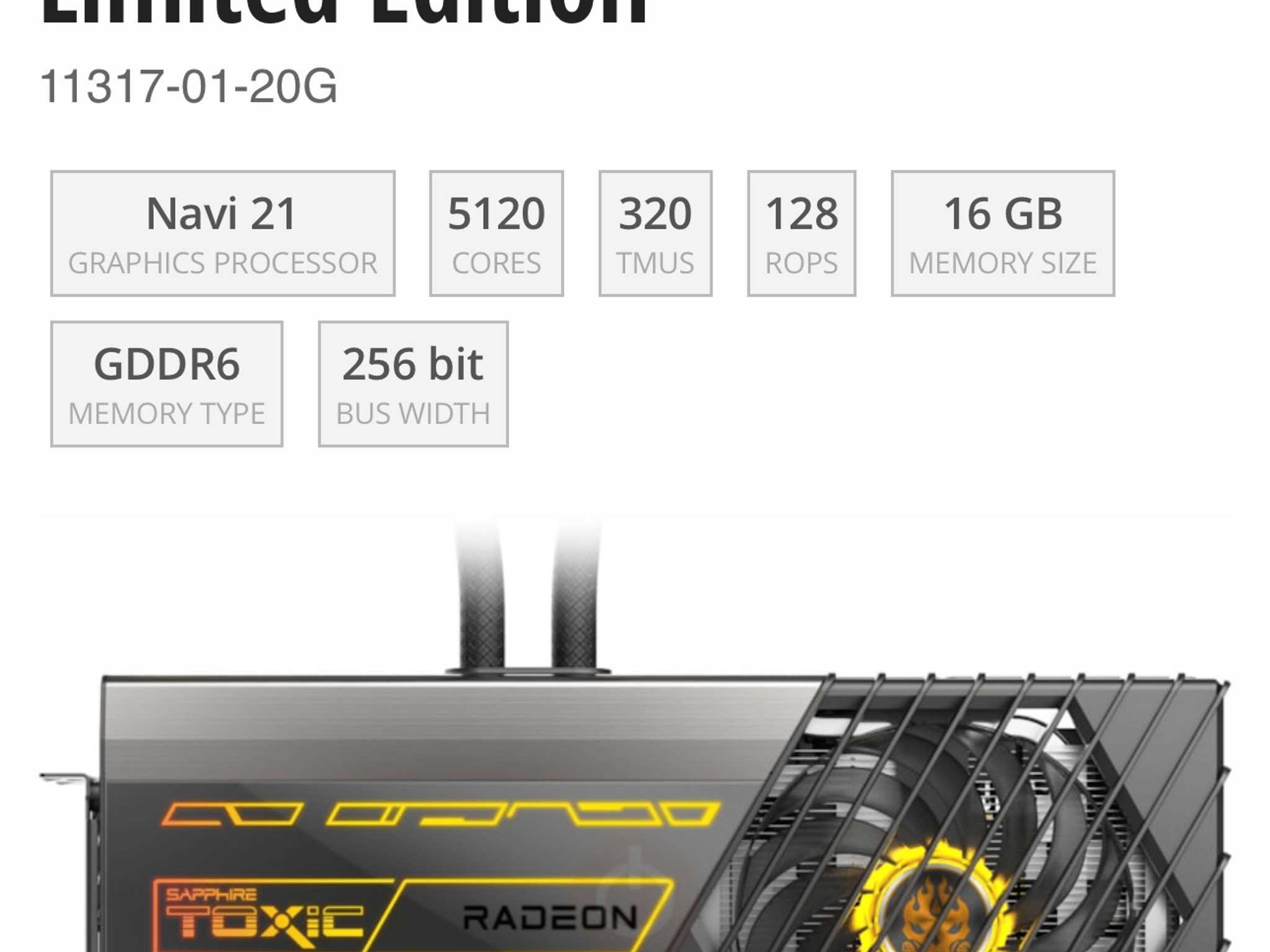 Sapphire TOXIC Limited Edition Radeon RX 6950 XT
