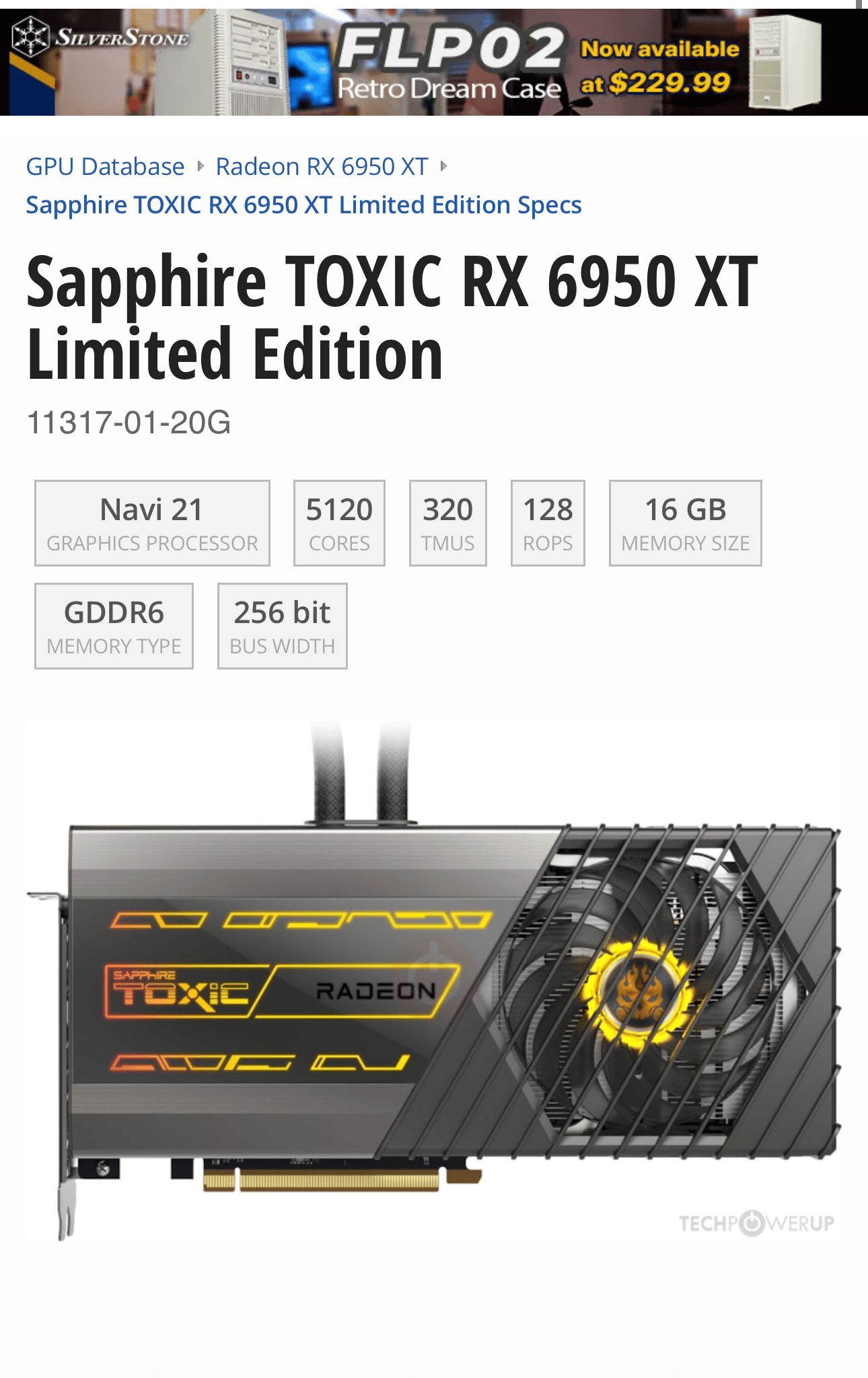 Sapphire TOXIC Limited Edition Radeon RX 6950 XT