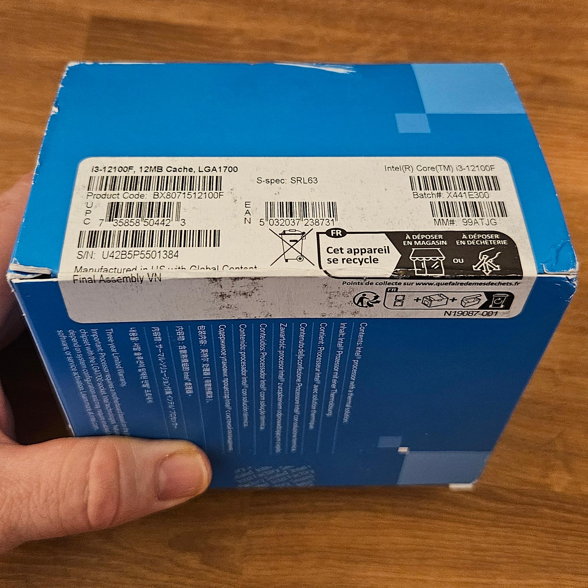 Intel Core i3-12100F