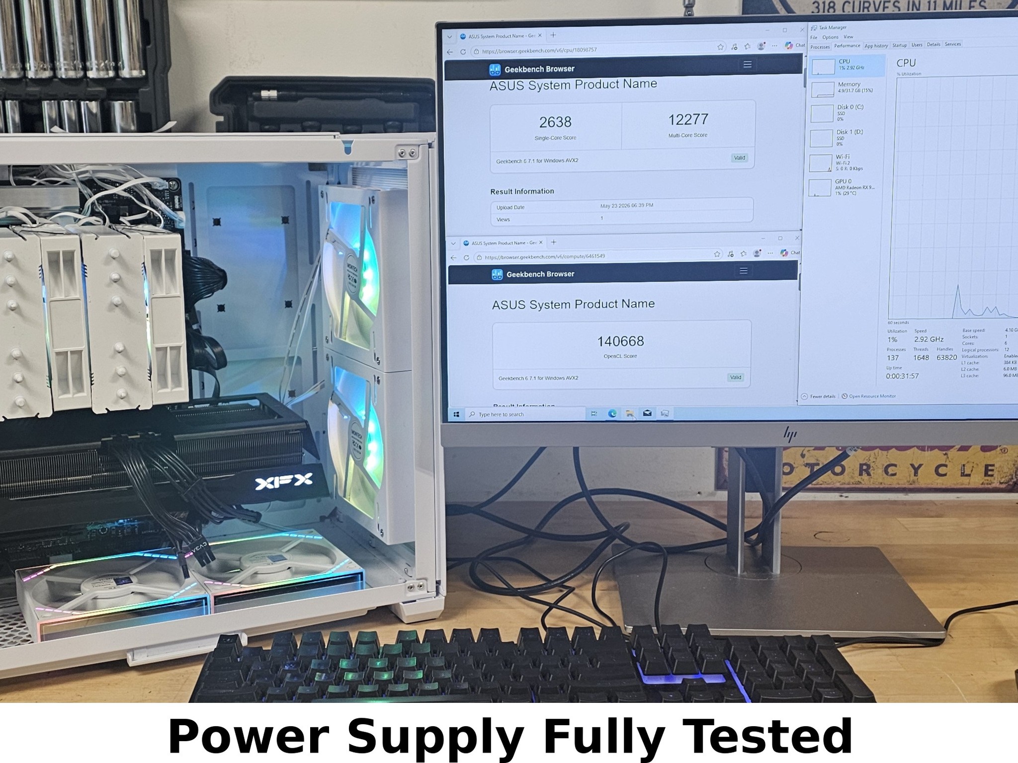 850 Watt PSU EVGA 850 GQ 80+ GOLD Power Supply