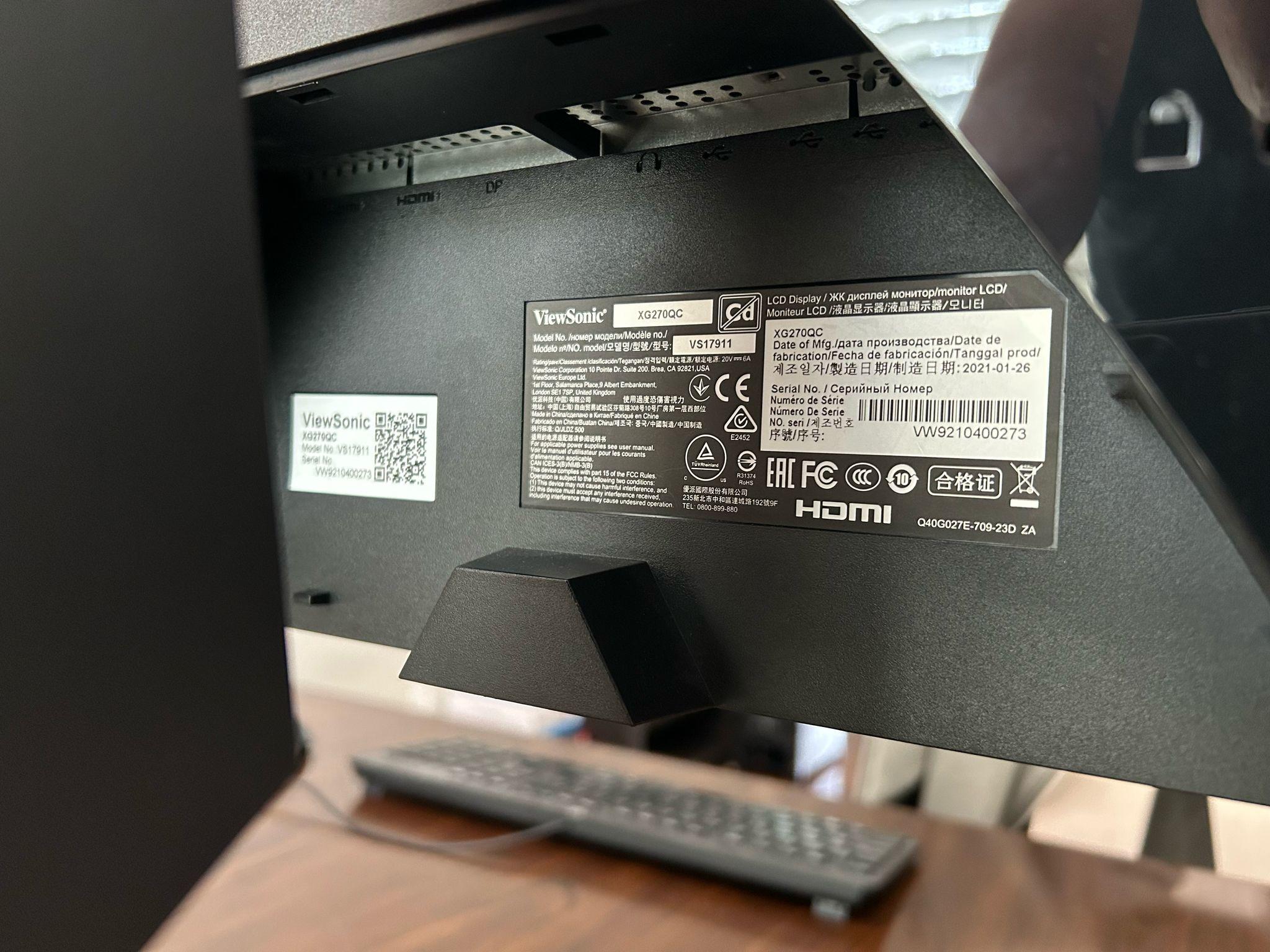 USED ViewSonic XG270QC