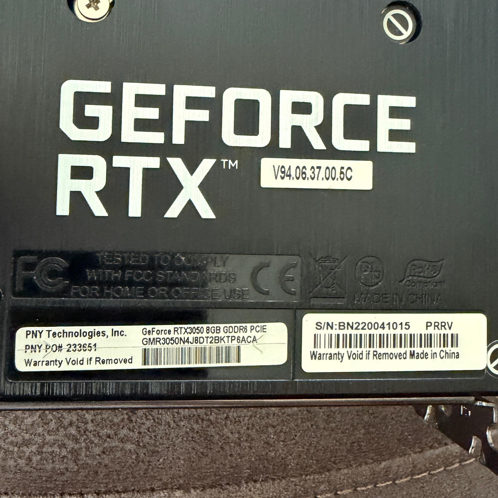 Geforce RTX 3050 8gig