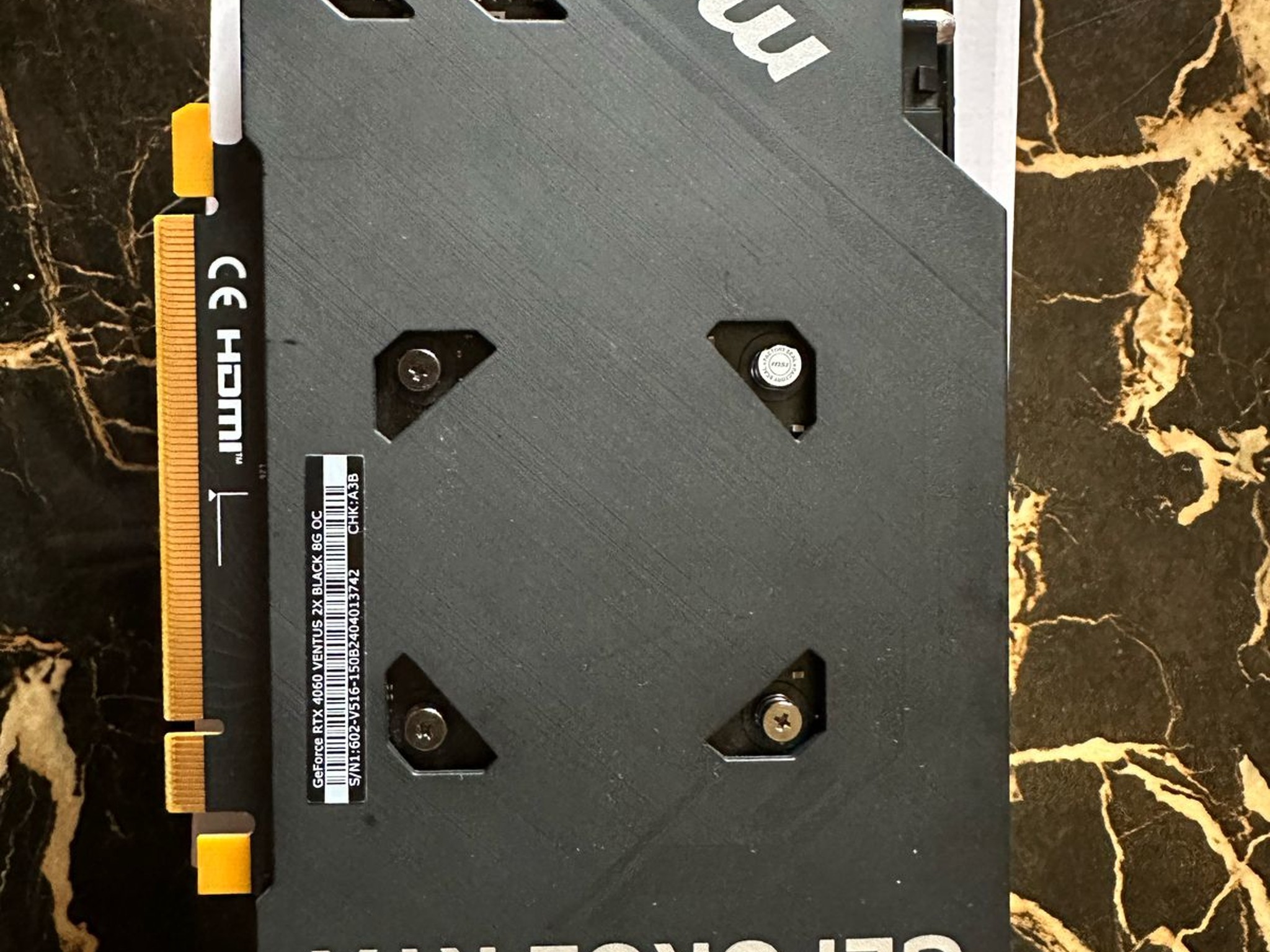MSI RTX 4060 VENTUS BLACK