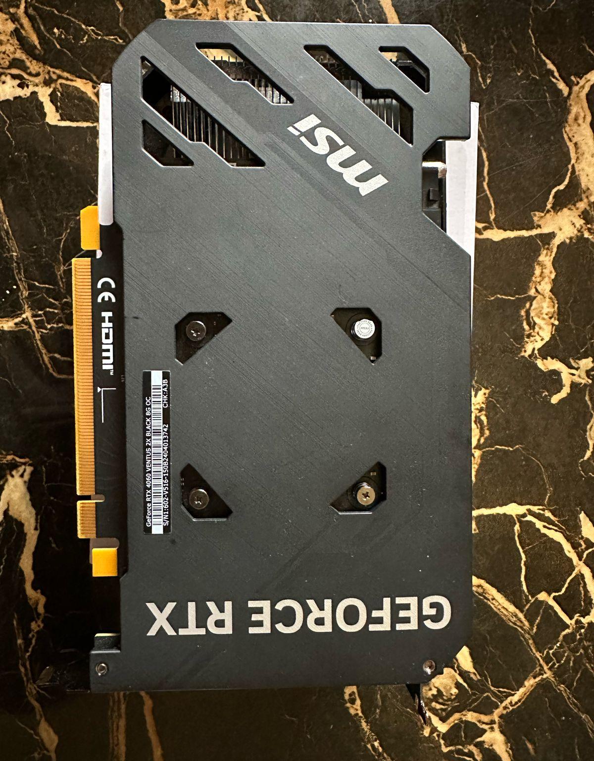 MSI RTX 4060 VENTUS BLACK