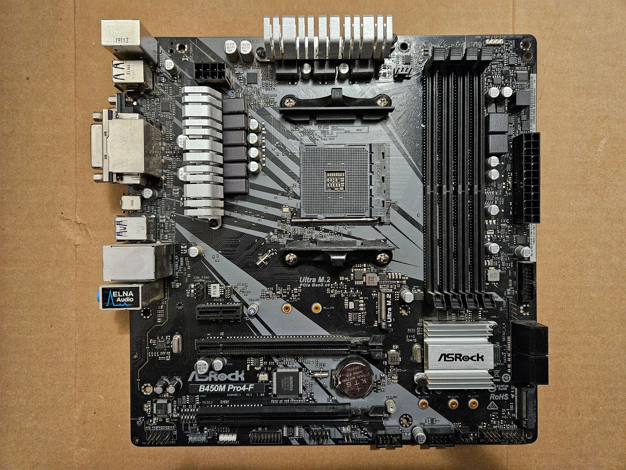 ASRock B450M PRO4-F Socket AM4 - Used