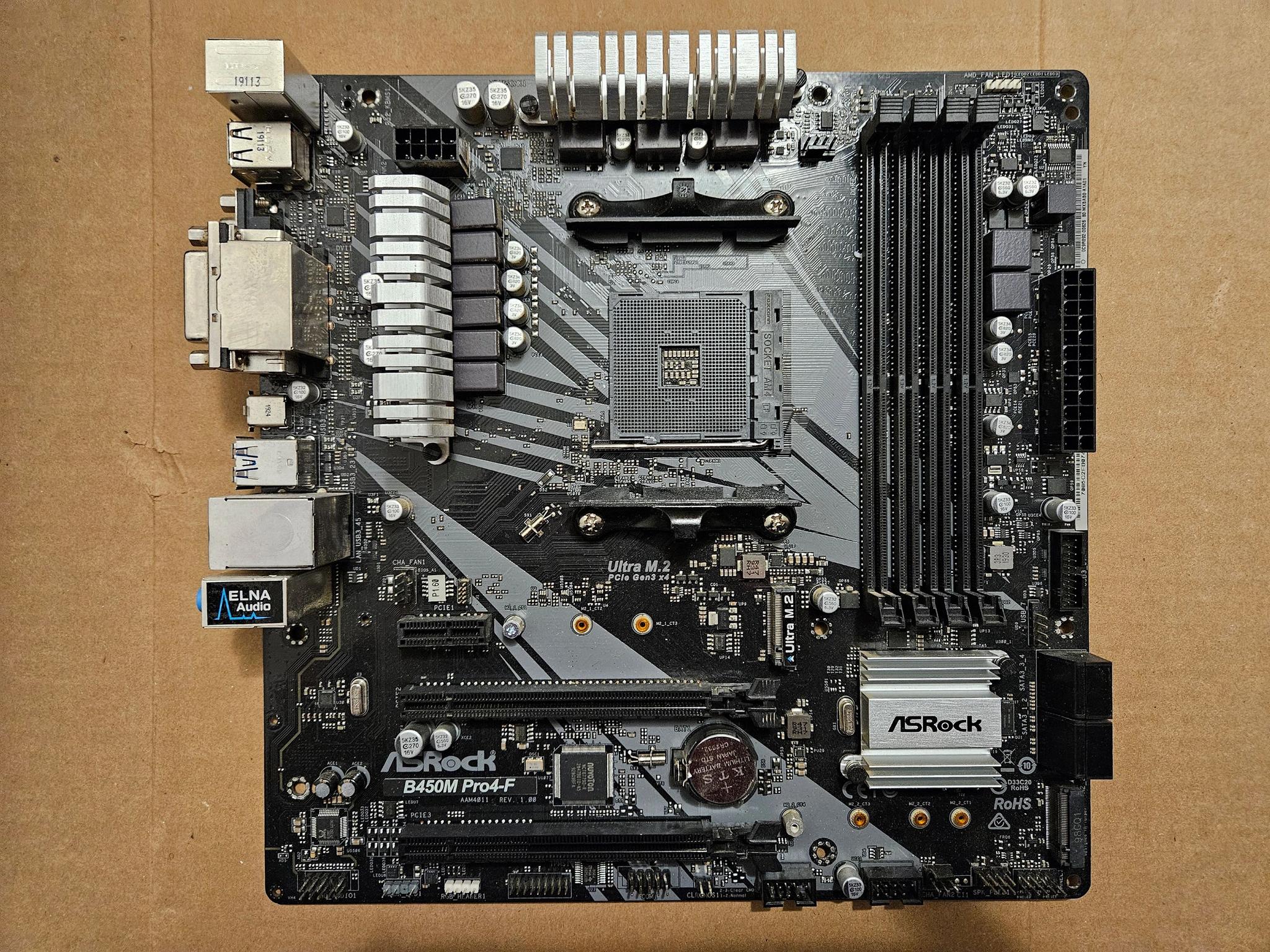 ASRock B450M PRO4-F Socket AM4 - Used