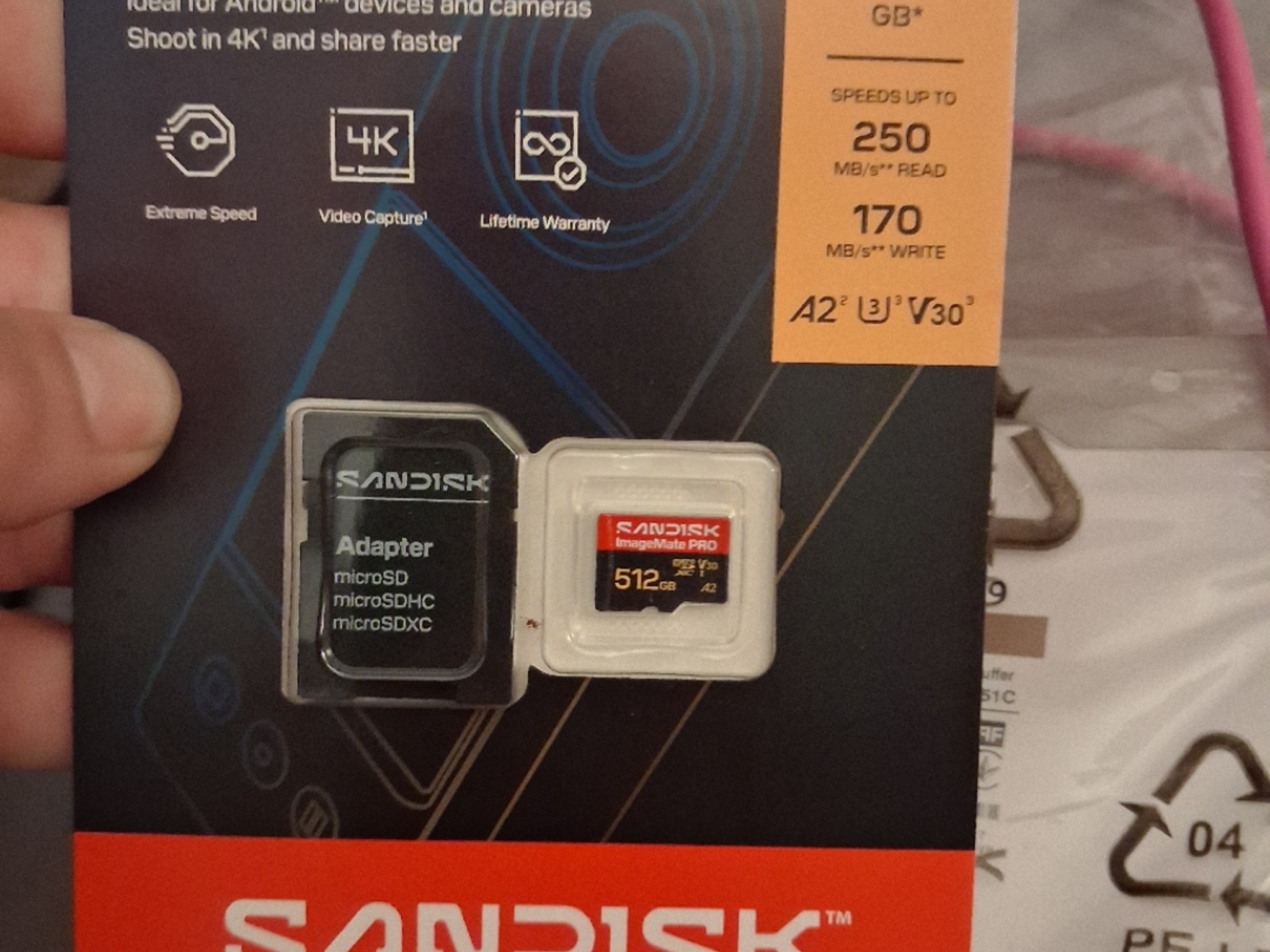 SanDisk Extreme PRO microSDXC™ UHS-I CARD - 512GB