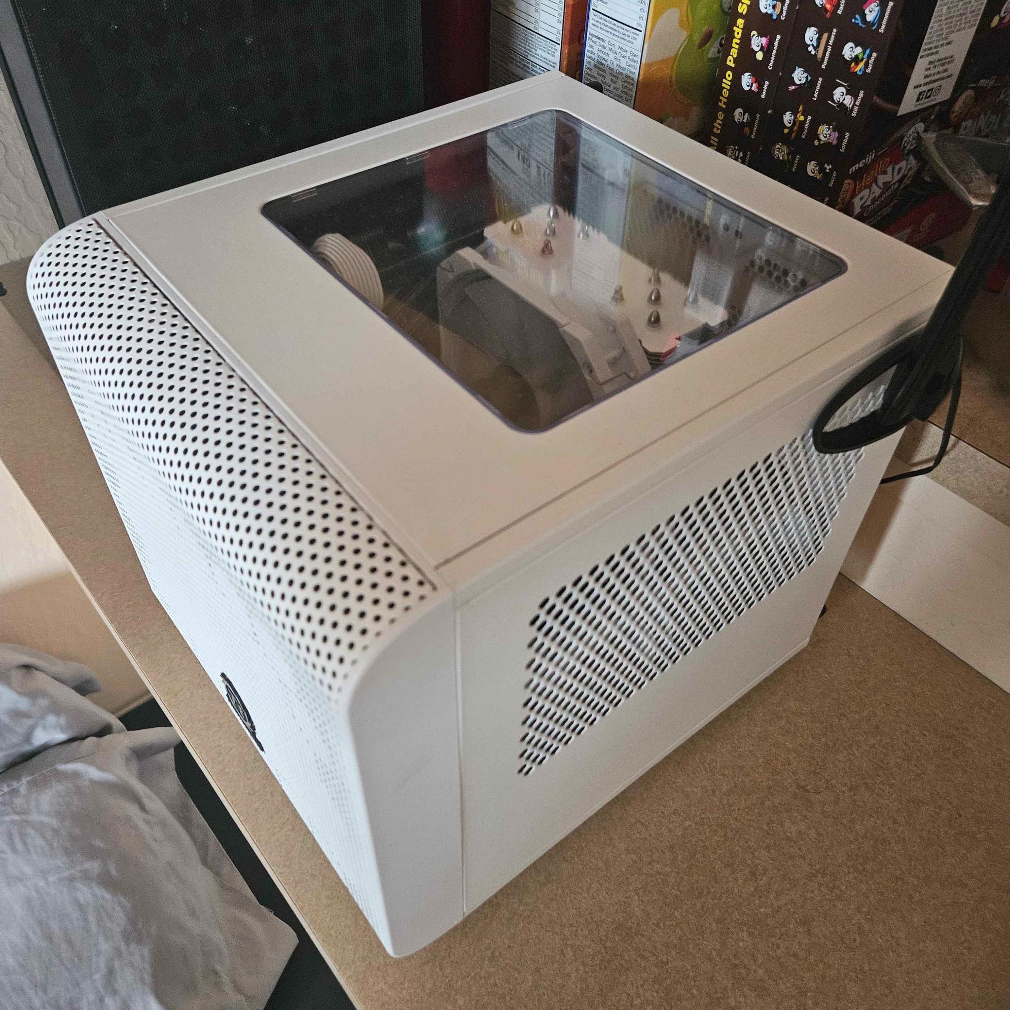 AMD Ryzen 5 5600X3D & Intel Arc A750 Mashup ITX Game Cube w/ 32GB DDR4 3200 mt/s CL16 & 2TB NVMe SSD