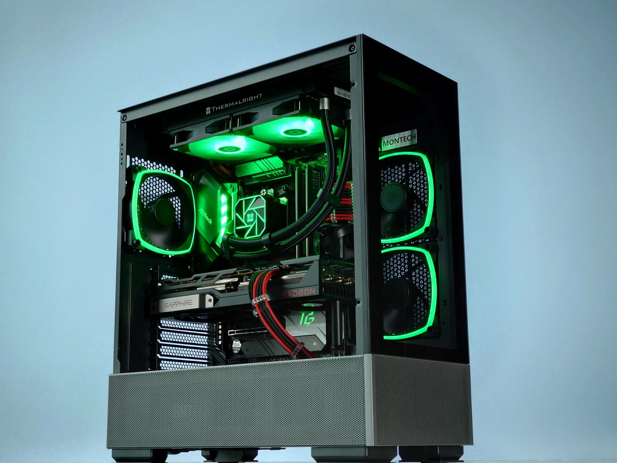 🖤❤️Liquid Cooled Gaming PC🚀AMD RX 6800 16GB🚀AMD Ryzen 7 5800X 8 core🚀32GB DDR4🚀1TB SSD