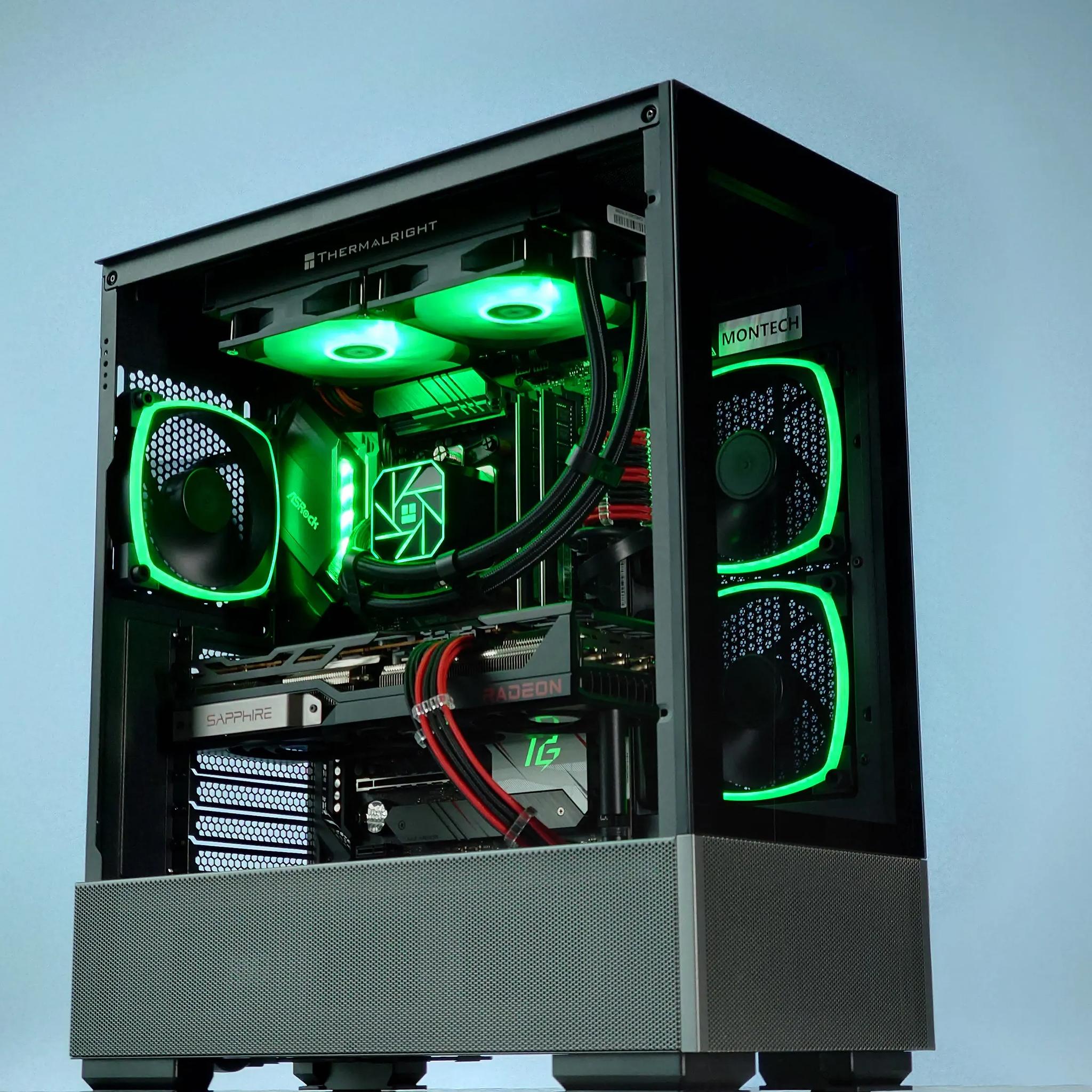 🖤❤️Liquid Cooled Gaming PC🚀AMD RX 6800 16GB🚀AMD Ryzen 7 5800X 8 core🚀32GB DDR4🚀1TB SSD