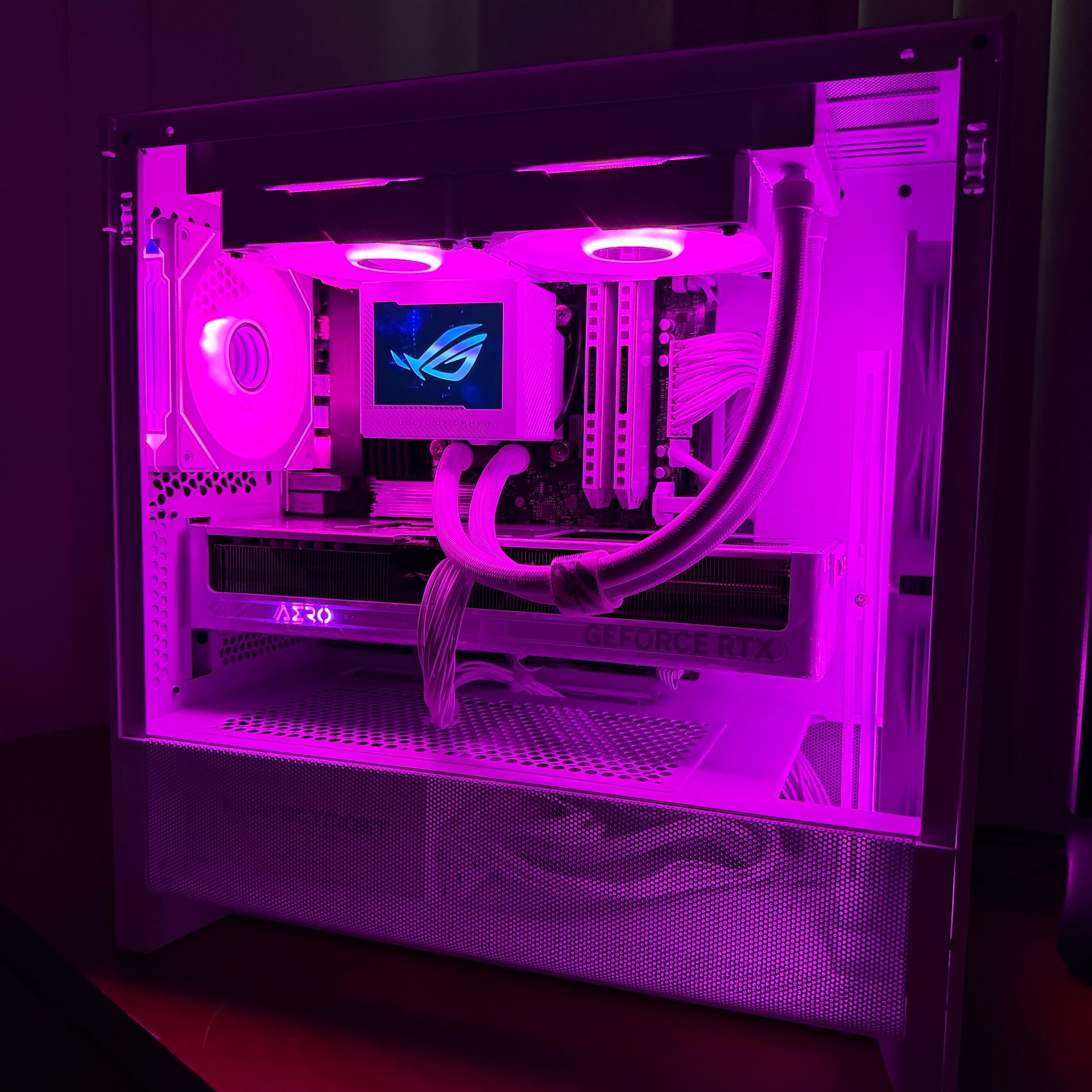 “Pink Panther” Gaming PC Customizable RGB Ryzen 7 8700G, RTX 5070 12GB, 32GB DDR5, 1TB Gen4 NVMe
