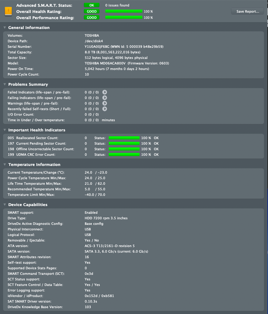 Toshiba 8TB Surveillance Drive 7200RPM