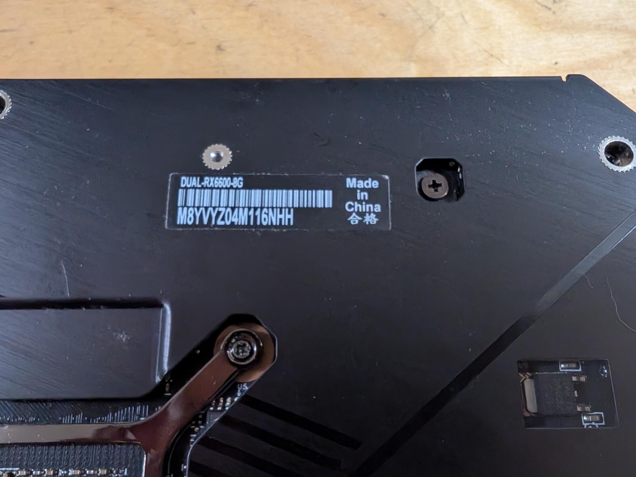 Asus DUAL Radeon RX 6600 8GB