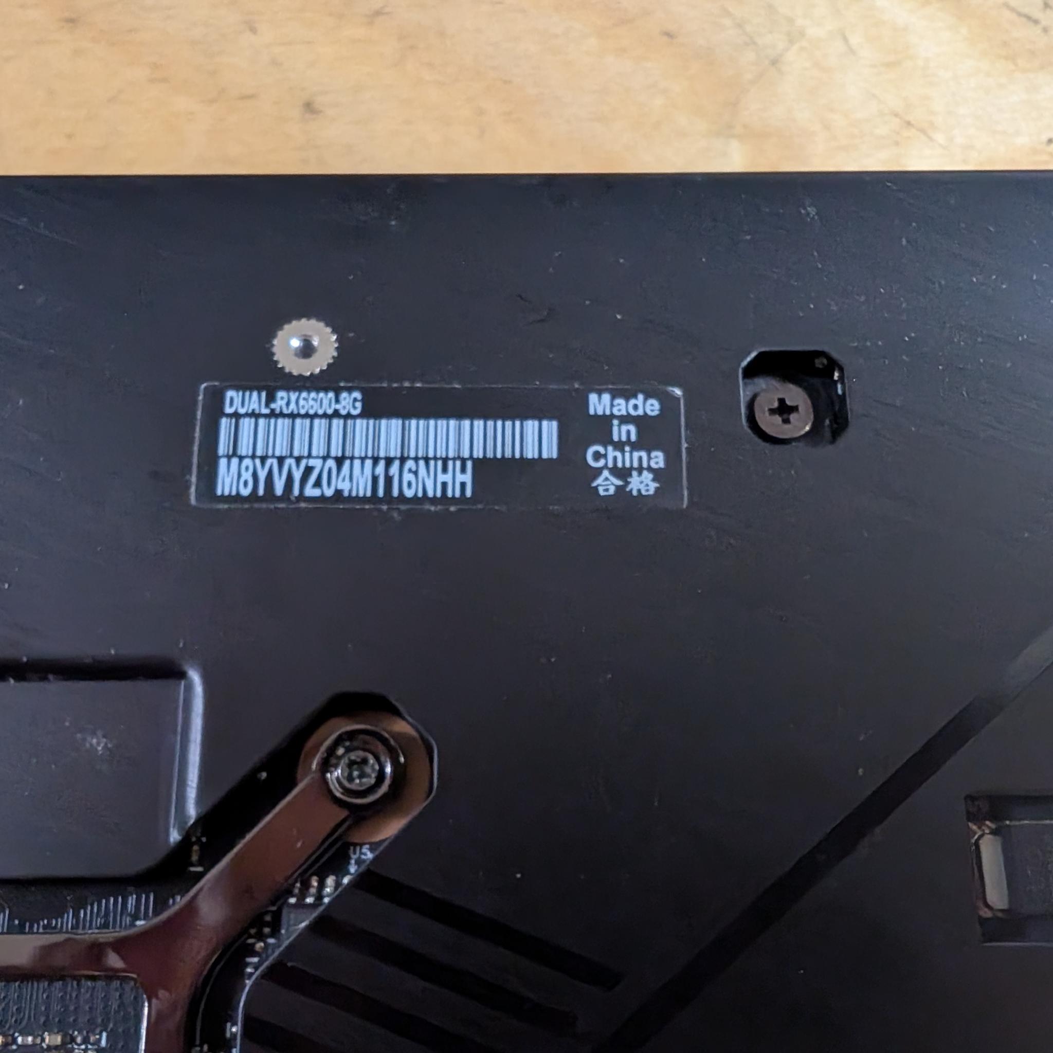 Asus DUAL Radeon RX 6600 8GB