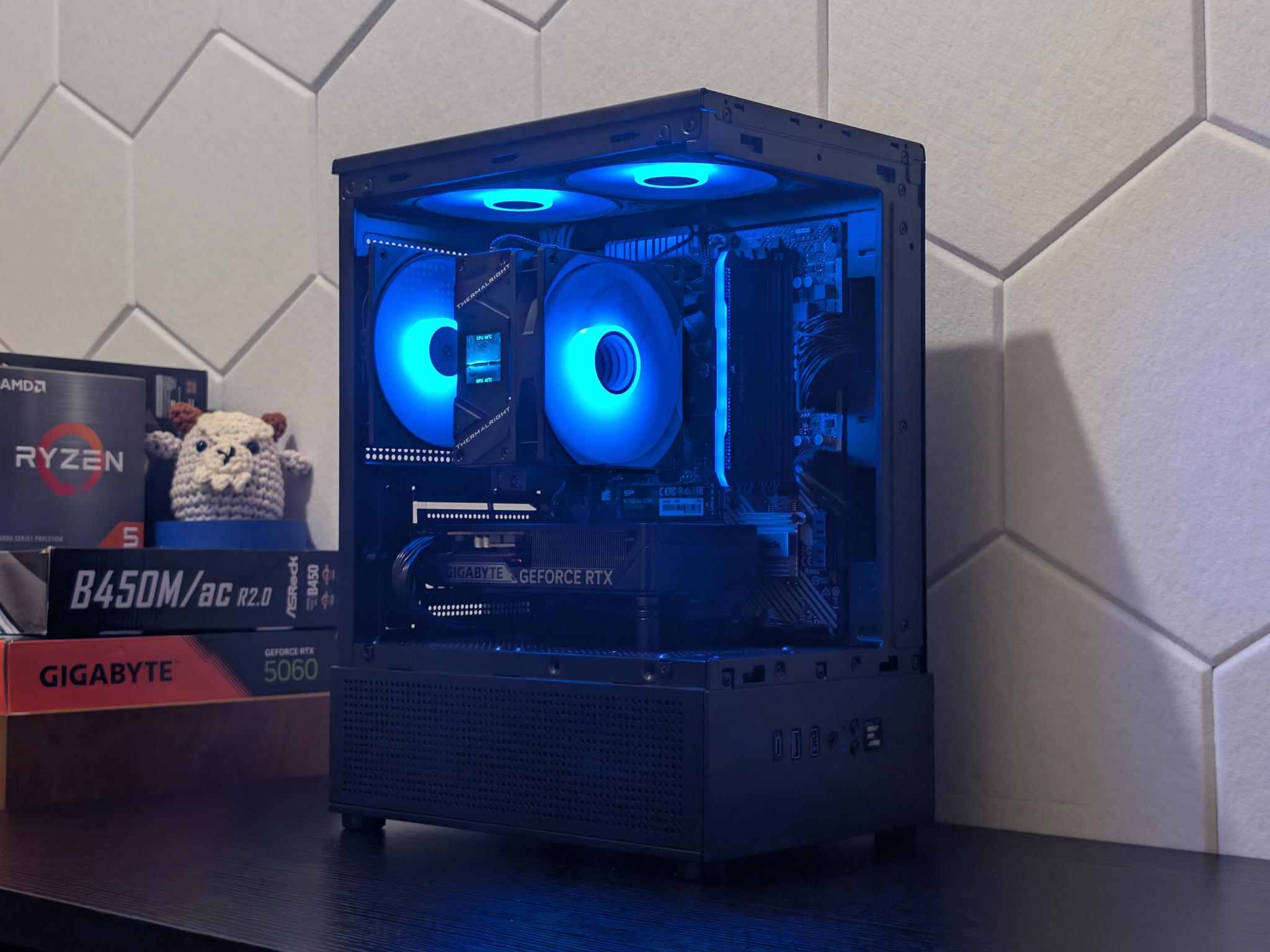 🐈‍⬛🔥1440p Gaming Beast | RTX 5060 | Ryzen 5500 | 1TB SSD | 16GB RAM | WiFi & Bluetooth🔥🐈‍⬛