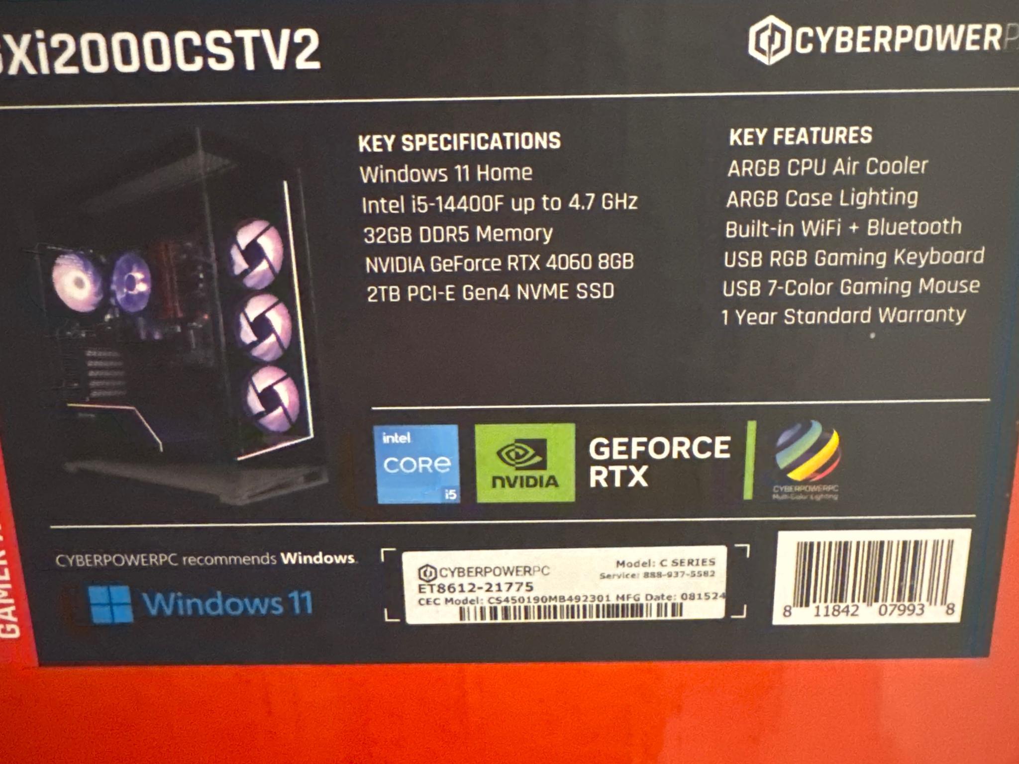 Custom Gaming PC Build Budget-mid Range 1440p MONSTER COMES WITH MOUSE AND KEYBOARD  (black)