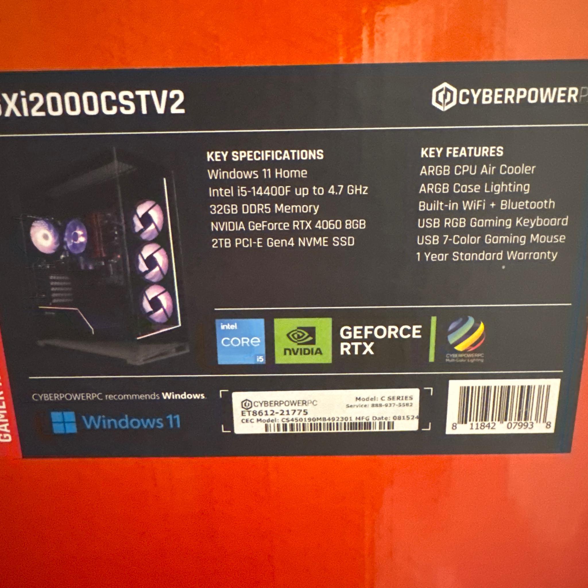 Custom Gaming PC Build Budget-mid Range 1440p MONSTER COMES WITH MOUSE AND KEYBOARD  (black, no ssd)