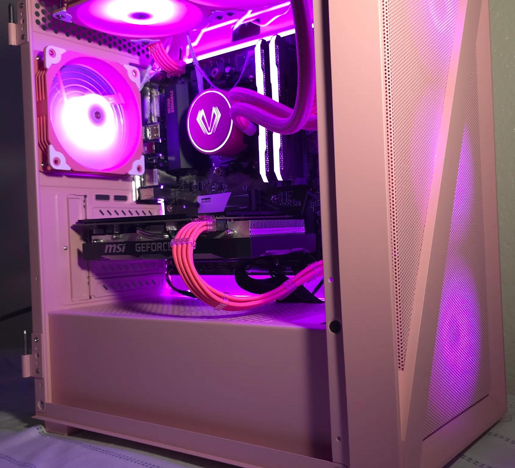 PINK THEME GAMER READY PC!  AMD Ryzen 5 3600X / NVIDIA RTX 2060 / 32GB RAM/ 1 TB M.2 NVME/ WIFI