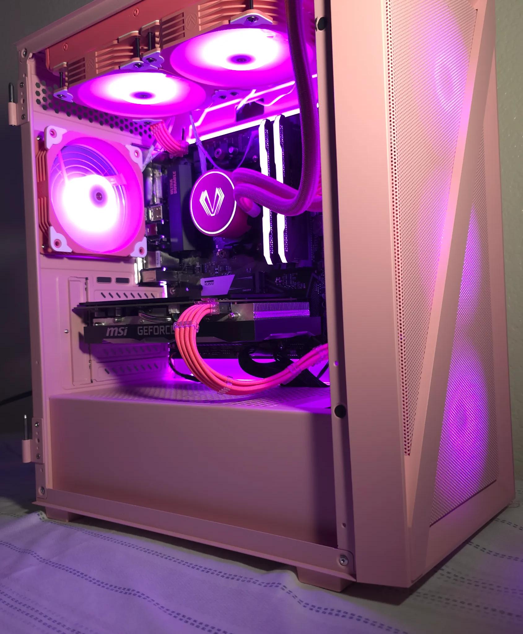 PINK THEME GAMER READY PC!  AMD Ryzen 5 3600X / NVIDIA RTX 2060 / 32GB RAM/ 1 TB M.2 NVME/ WIFI