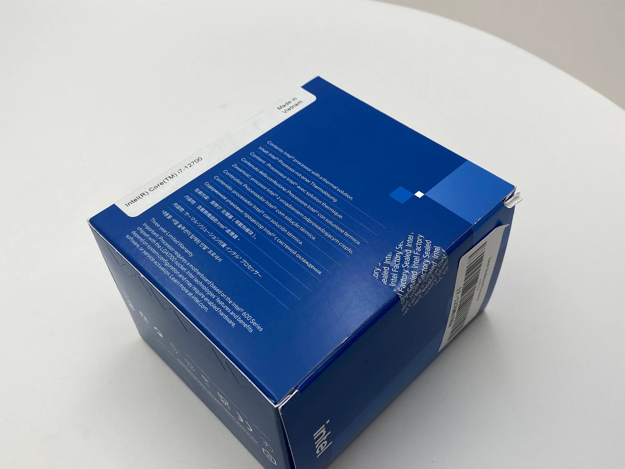 Intel Core i7 Gen 12 I7-12700 4.80GHz Alder Lake SRL4Q FCLGA1700 Processor NEW